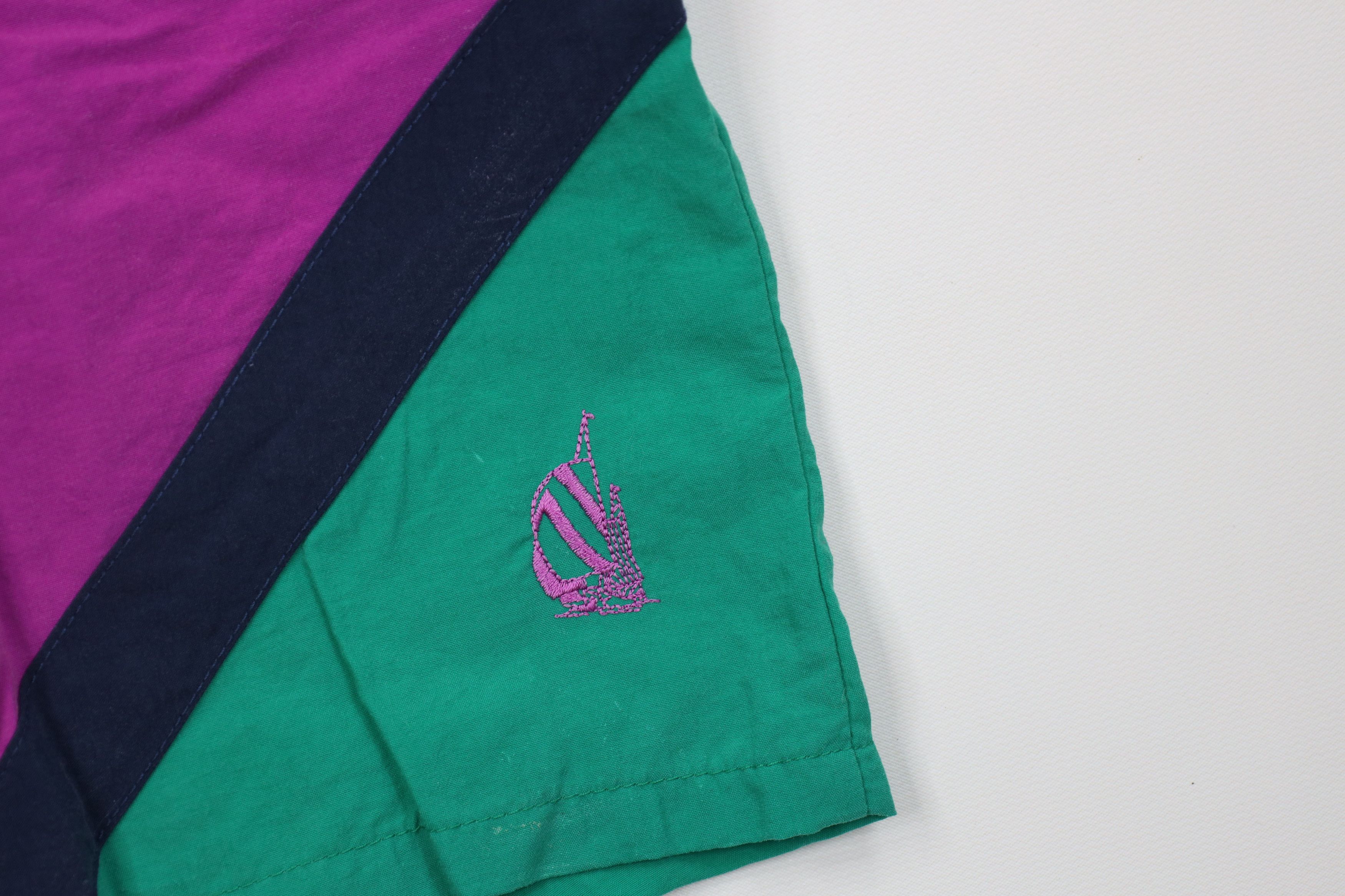 Nautica AS IS Vintage 90s Nautica Beach Sailing Lined Shorts Trunks Size US 38 / EU 54 - 5 Thumbnail