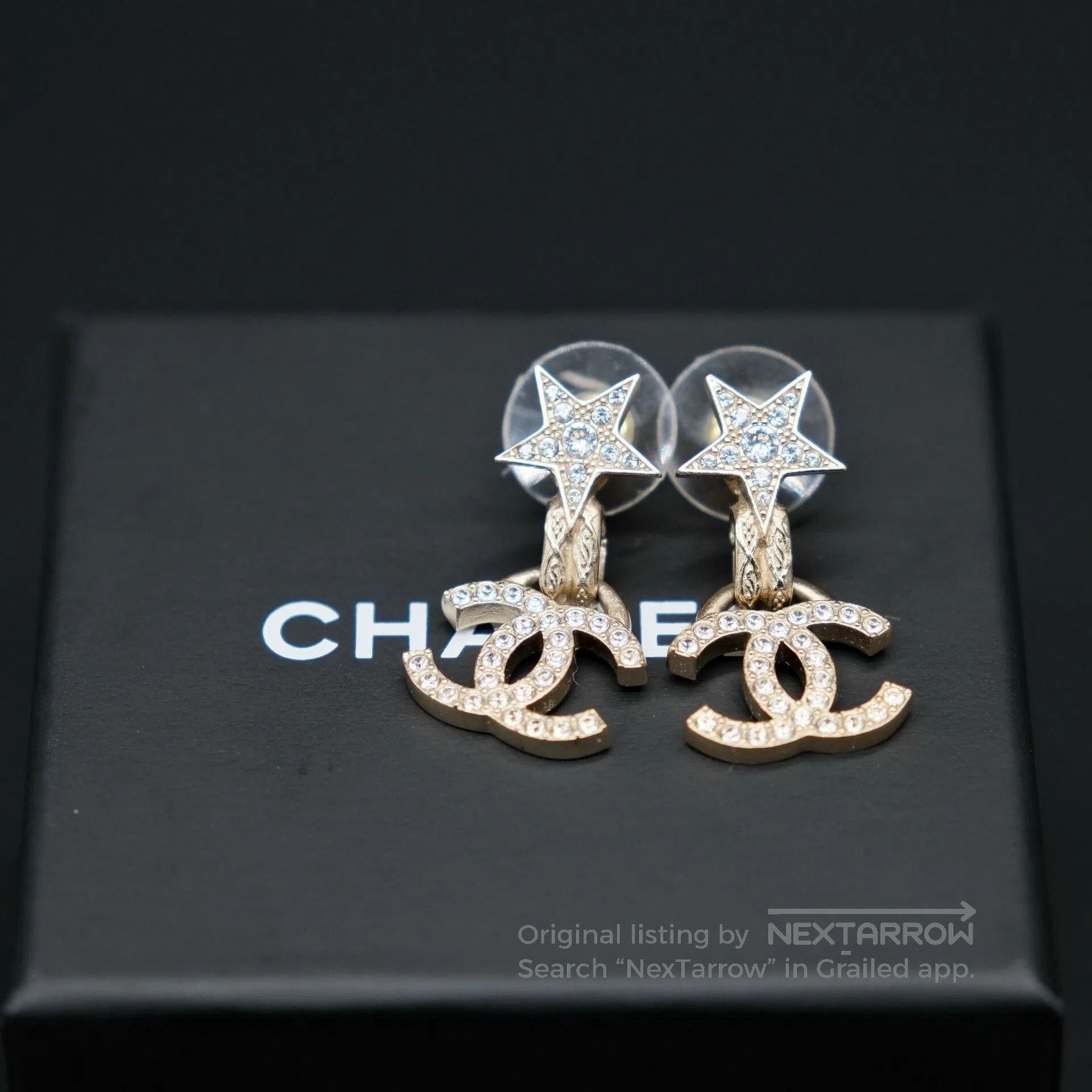 Chanel CHANEL 24B CC Star Pendant Earrings. Size ONE SIZE - 1 Thumbnail
