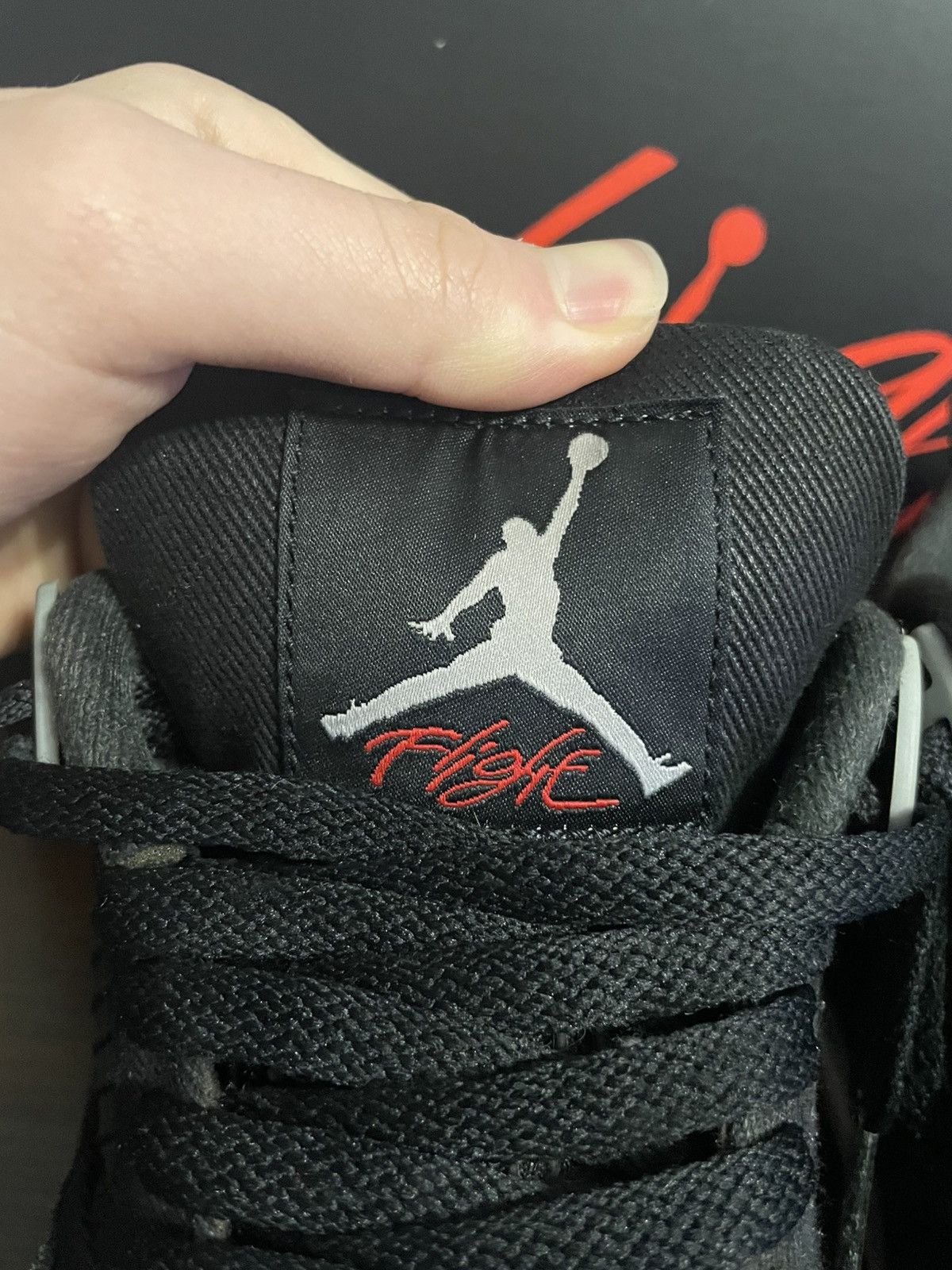 Jordan Brand Air Jordan 4 Black Canvas Size US 9 / EU 42 - 8 Thumbnail