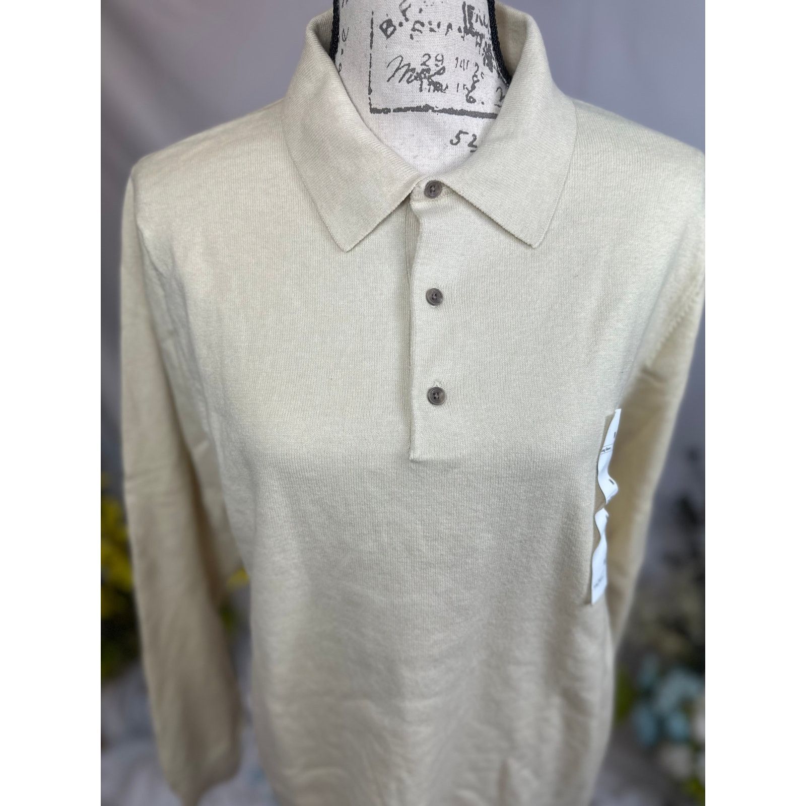 Other Men's Polo Collared Pullover Sweater Goodfellow & Co Cream M Size US M / EU 48-50 / 2 - 9 Thumbnail