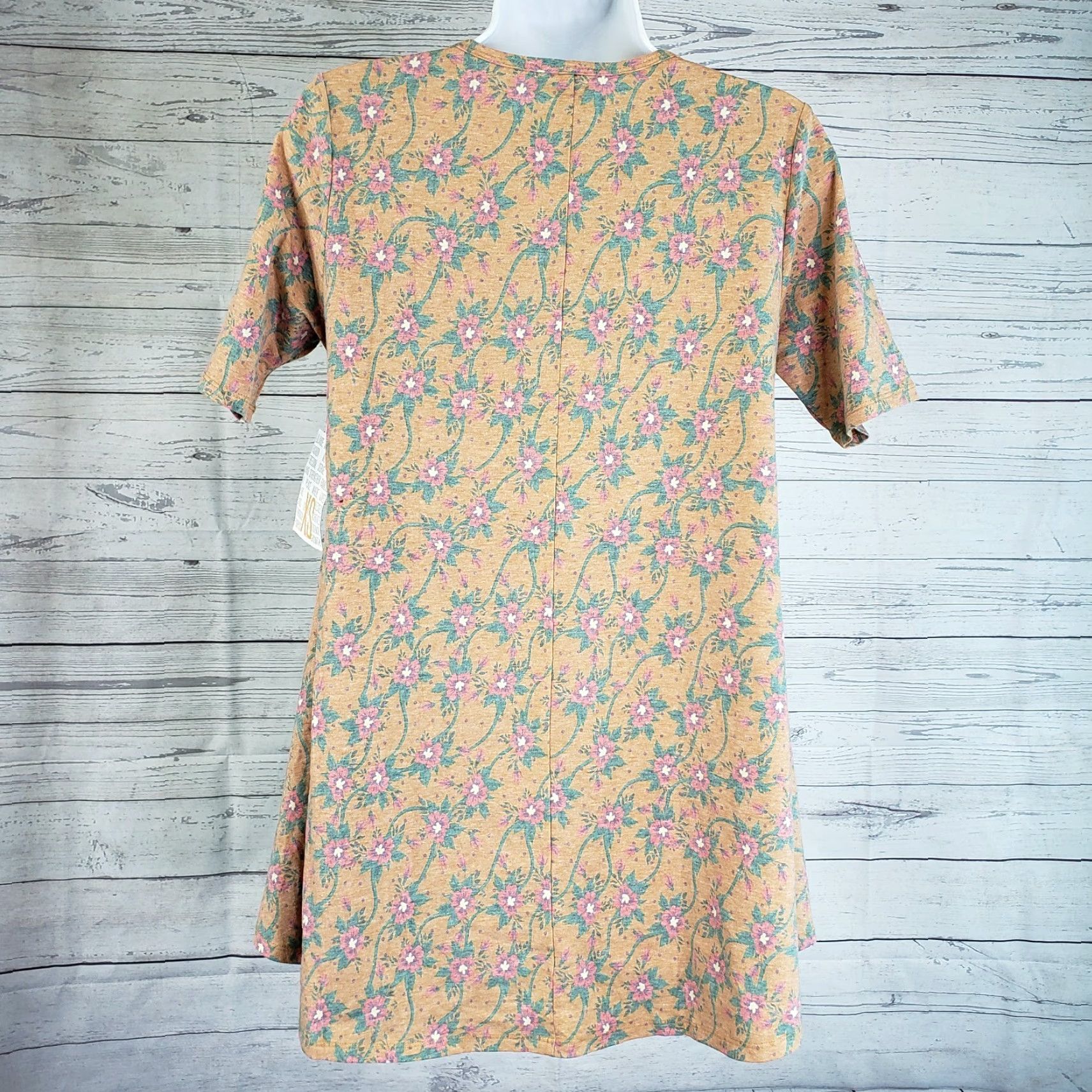 Vintage LuLaRoe Perfect T Womens XS Pink Floral Short Sleeve Cotton Blend Shirt New with Tags Size 26" / US 2 / IT 38 - 3 Thumbnail