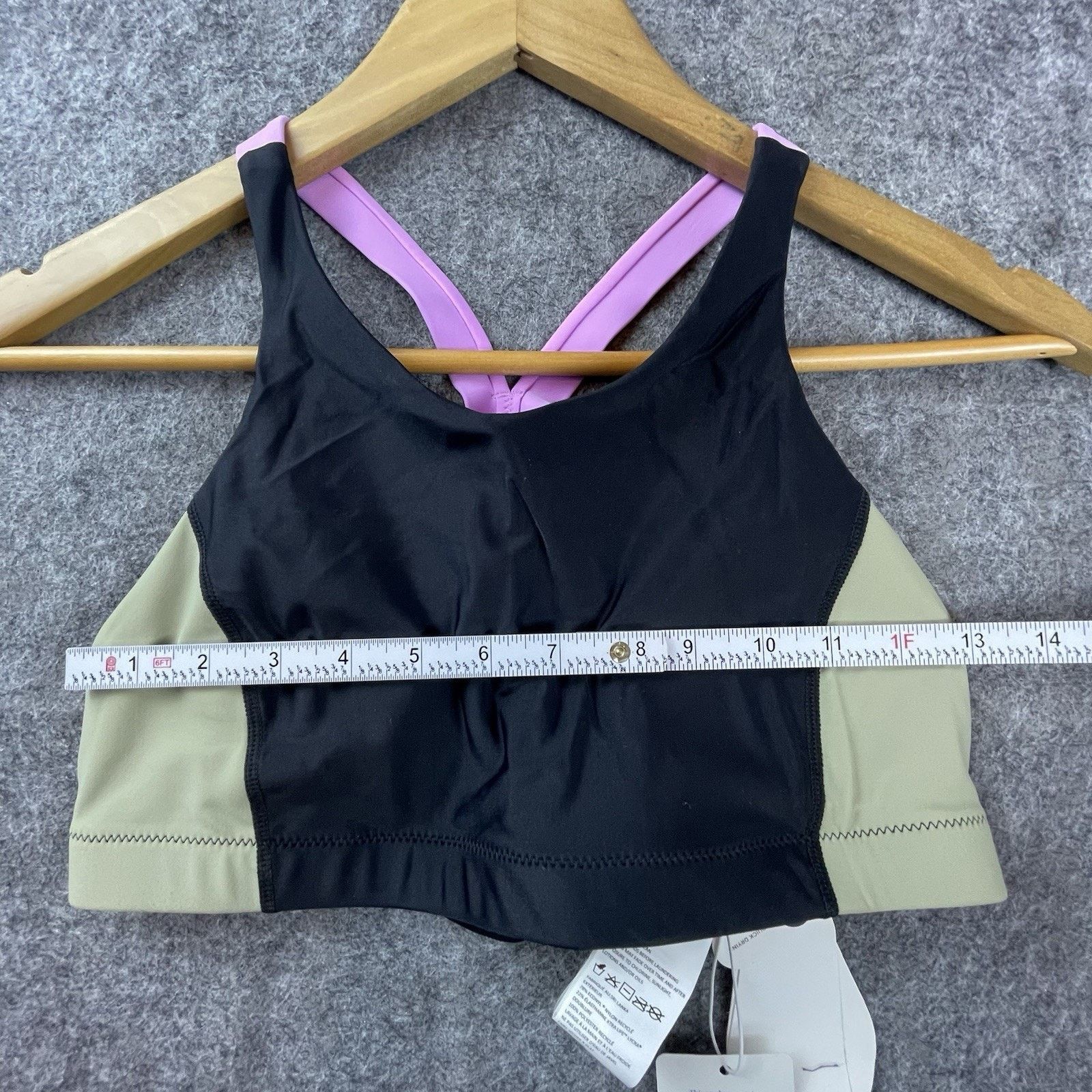 Prana Prana Bikini Top Womens Small Baja Bound Black Color Block Size S / US 4 / IT 40 - 4 Thumbnail