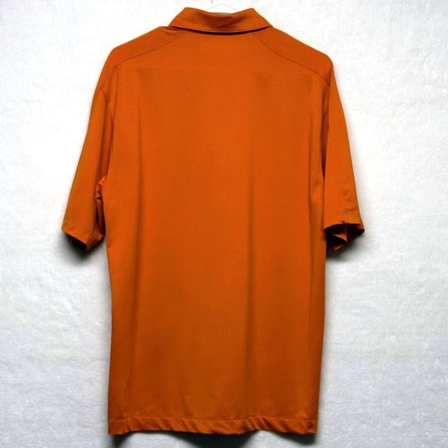 Nike Nike Golf Dri-Fit Performance Polo M Embroidered Swoosh Orange Blue Shirt Mens Size US M / EU 48-50 / 2 - 3 Thumbnail