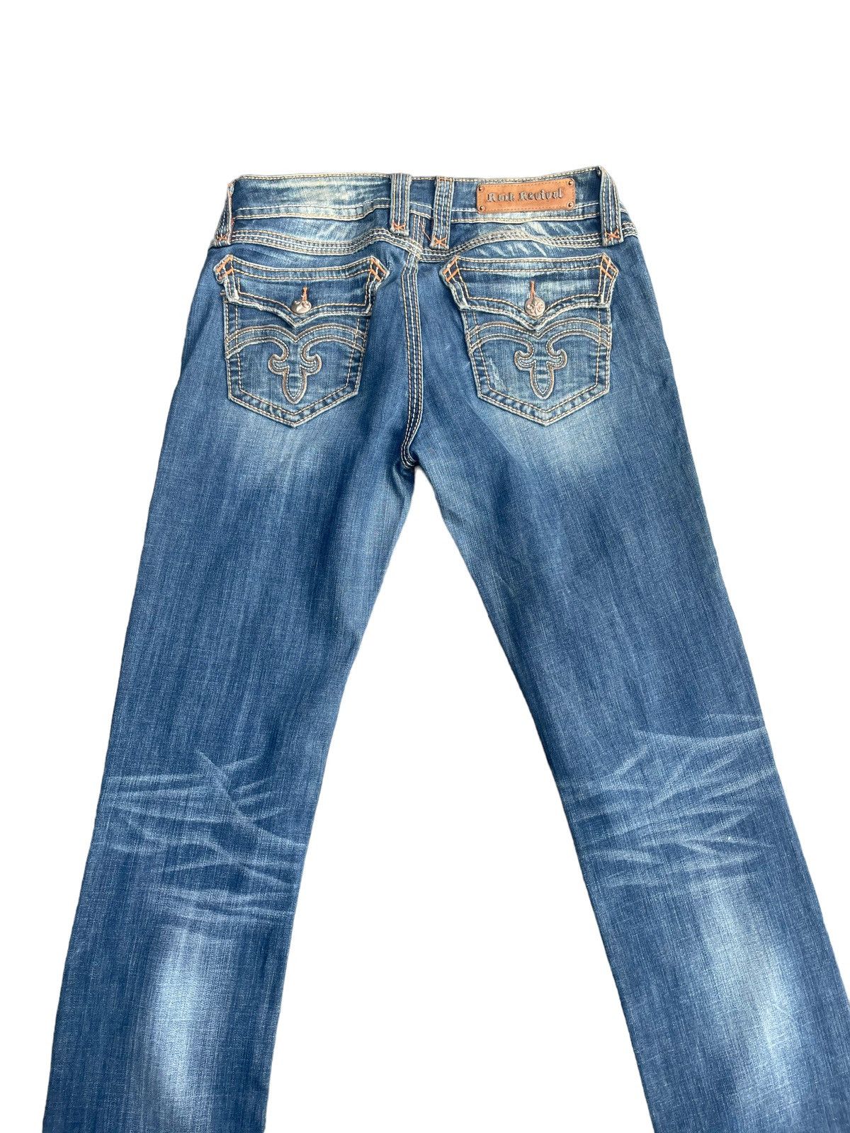 Rock Revival Rock Revival Debbie Straight Distresed Denim Size US 34 / EU 50 - 13 Thumbnail