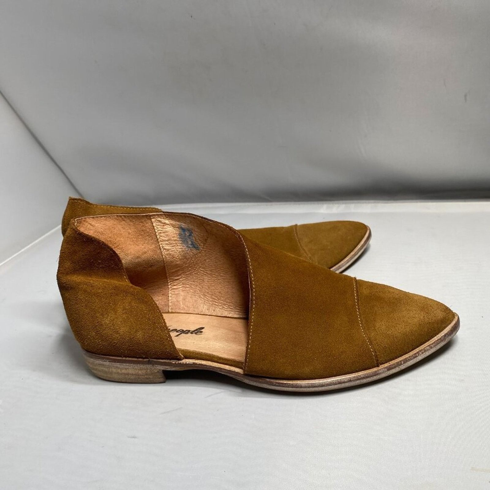 Free People FREE PEOPLE Royale Flat Brown Suede Leather Flat 9.5 Size US 8.5 / IT 38.5 - 2 Thumbnail