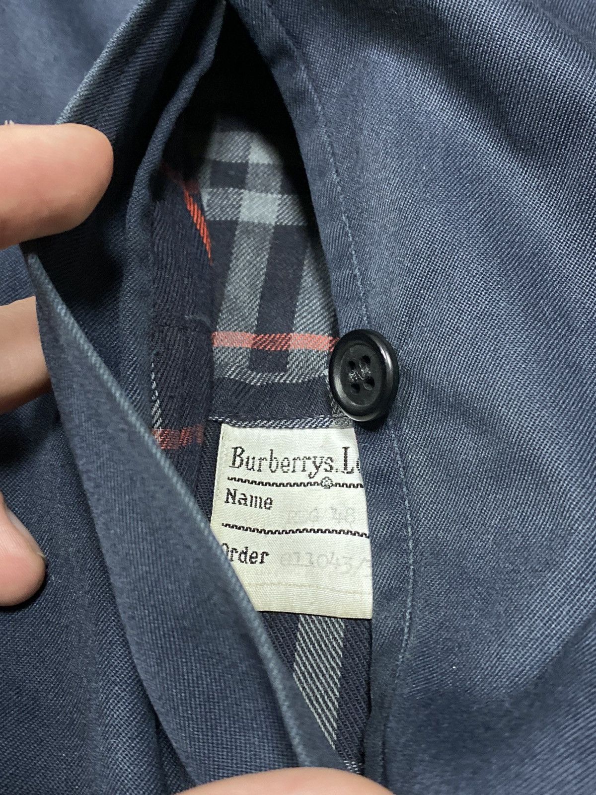 Burberry Burberry vintage trench jacket dark nova check blue Size US M / EU 48-50 / 2 - 8 Thumbnail