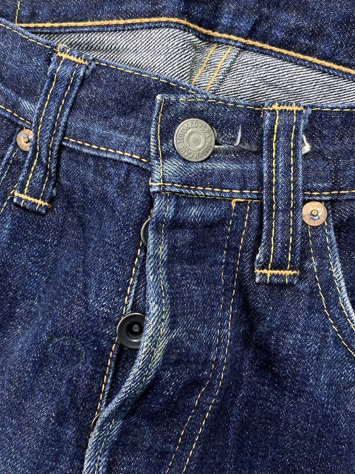 Sugar Cane Vintage Sugar Cane Rogues Exclusive Selvedge Indigo Denim Size US 30 / EU 46 - 8 Thumbnail