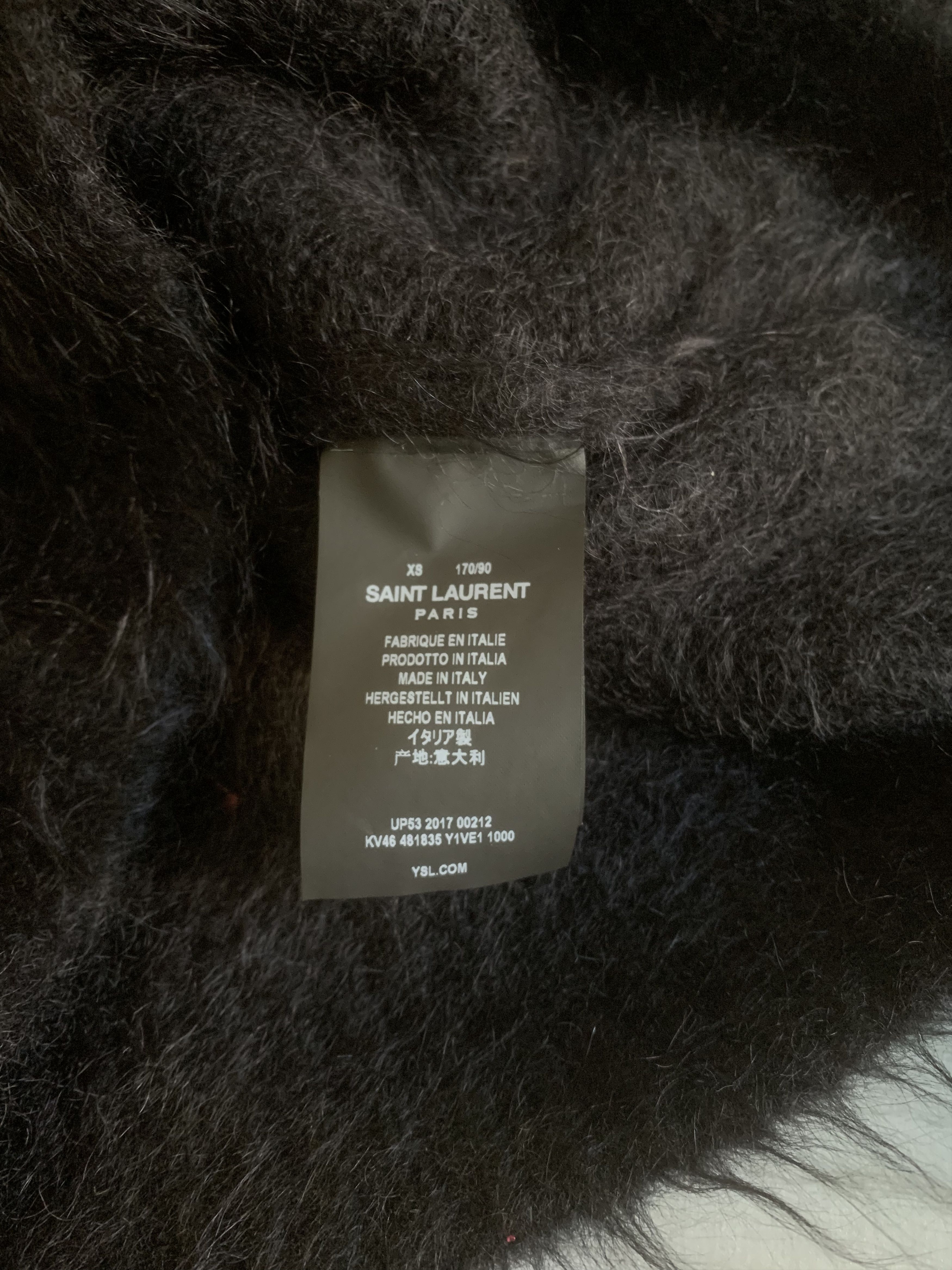 Saint Laurent Paris Brand new - Saint Laurent black mohair archive sweater Size US XS / EU 42 / 0 - 9 Thumbnail