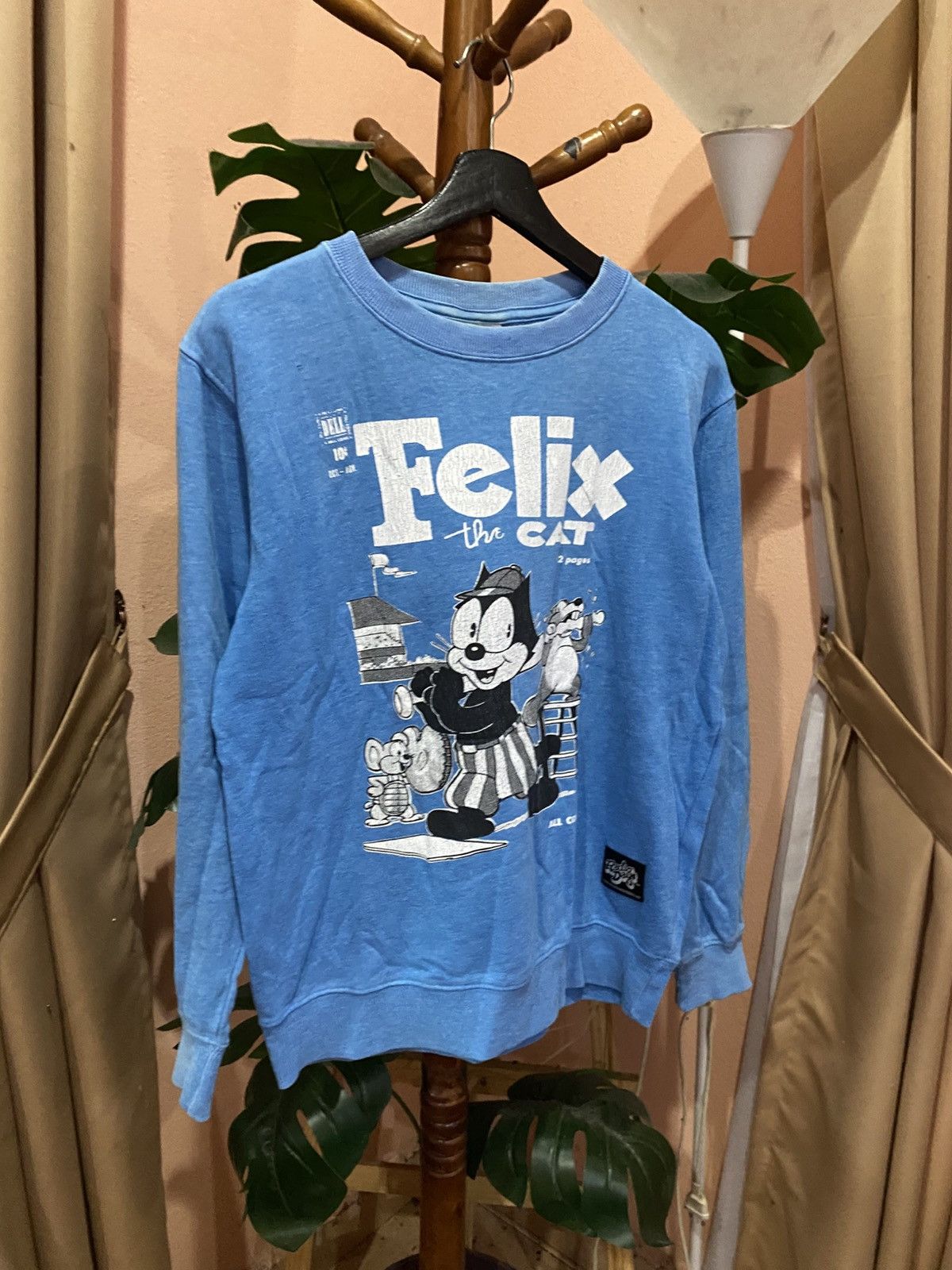 Felix Felix the Cat Graphic Sweatshirt Retro Cartoon Pullover Size US M / EU 48-50 / 2 - 5 Thumbnail