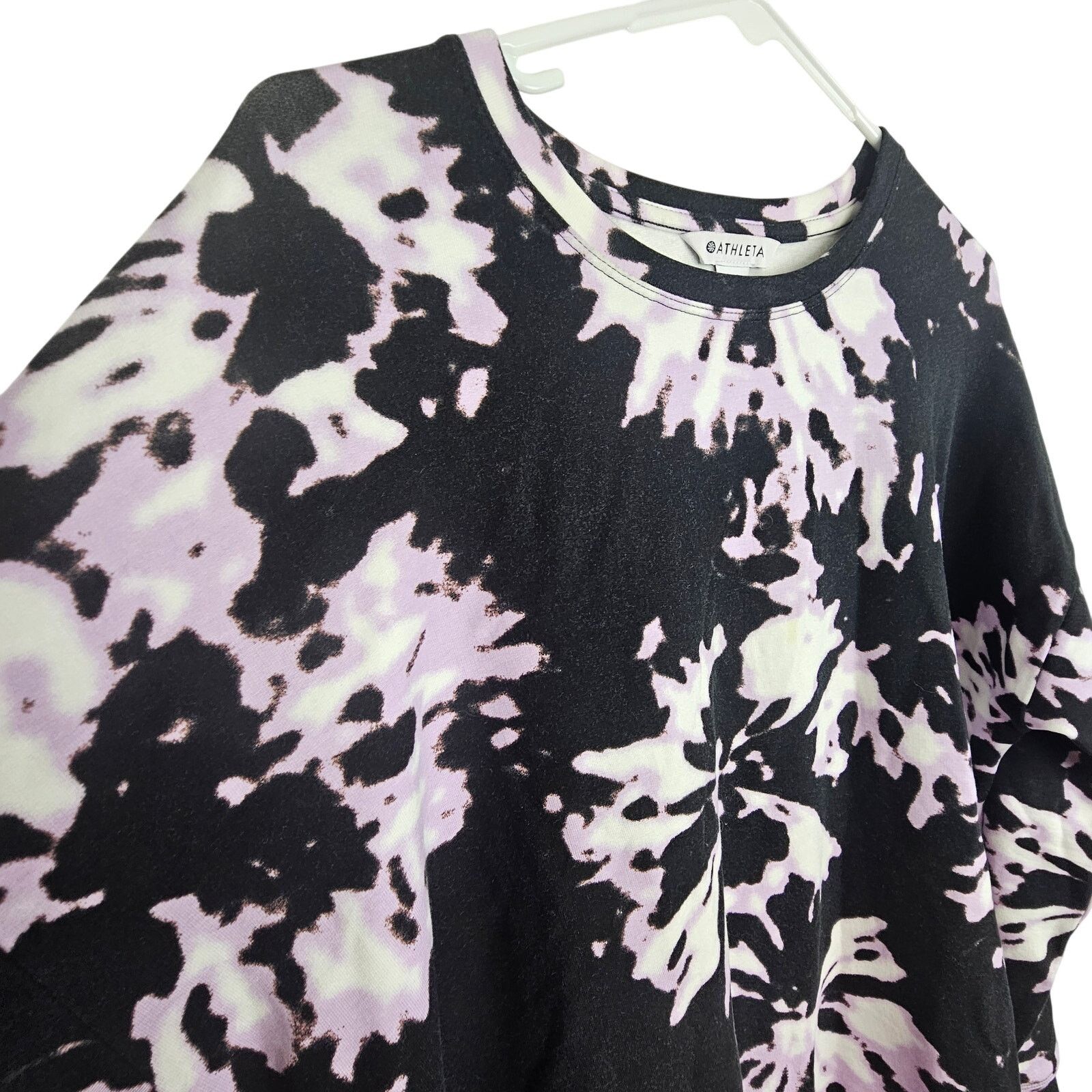 Athleta Athleta Women Balance Printed Willow Elfin Purple Sweatshirt Size M / US 6-8 / IT 42-44 - 7 Thumbnail