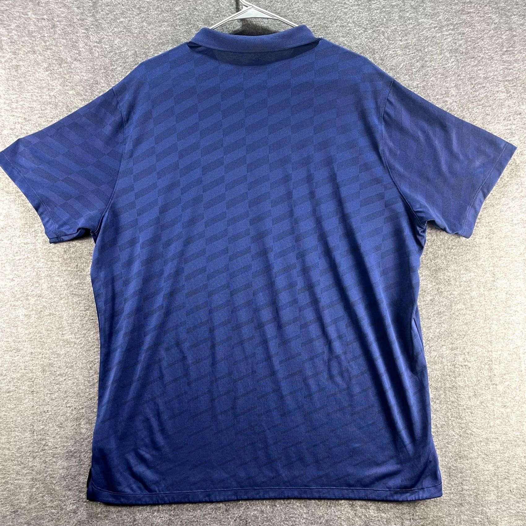 Nike Nike Dri-FIT Polo Shirt Mens XL Blue Check Swoosh Golf Short Sleeve Shirt Size US XL / EU 56 / 4 - 3 Thumbnail