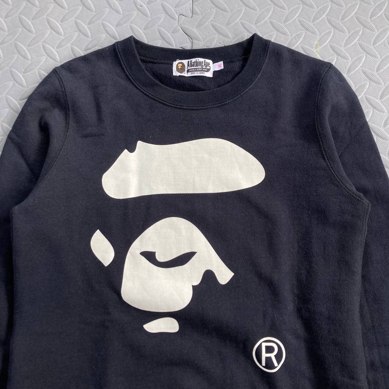 Bape Ape Face Graphic Pullover Sweatshirt Size XS / US 0-2 / IT 36-38 - 4 Thumbnail