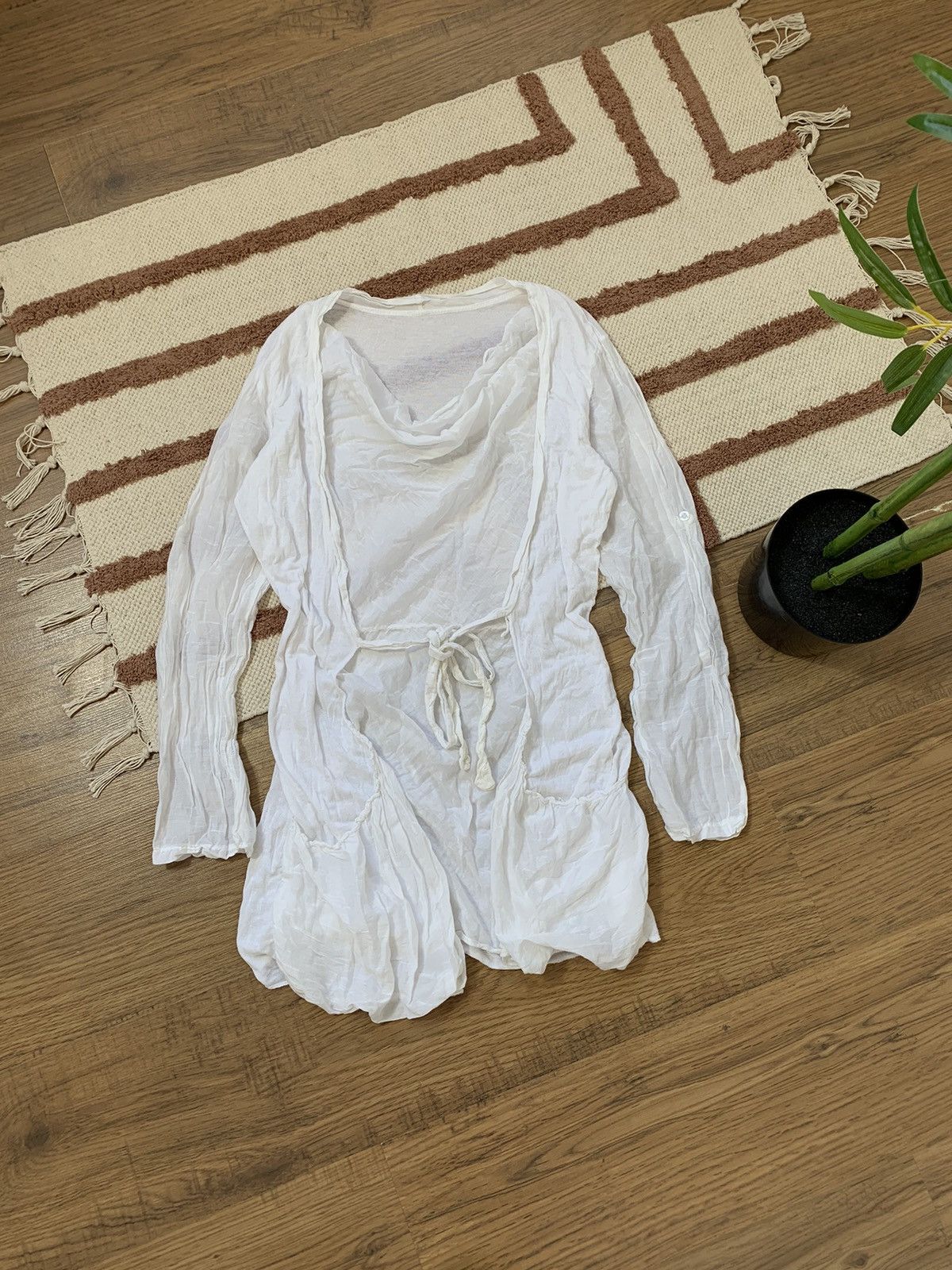 Japanese Brand VINTAGE AVANT GARDE MESH Y2K MINI DRESS - CARDIGAN Size S / US 4 / IT 40 - 1 Thumbnail
