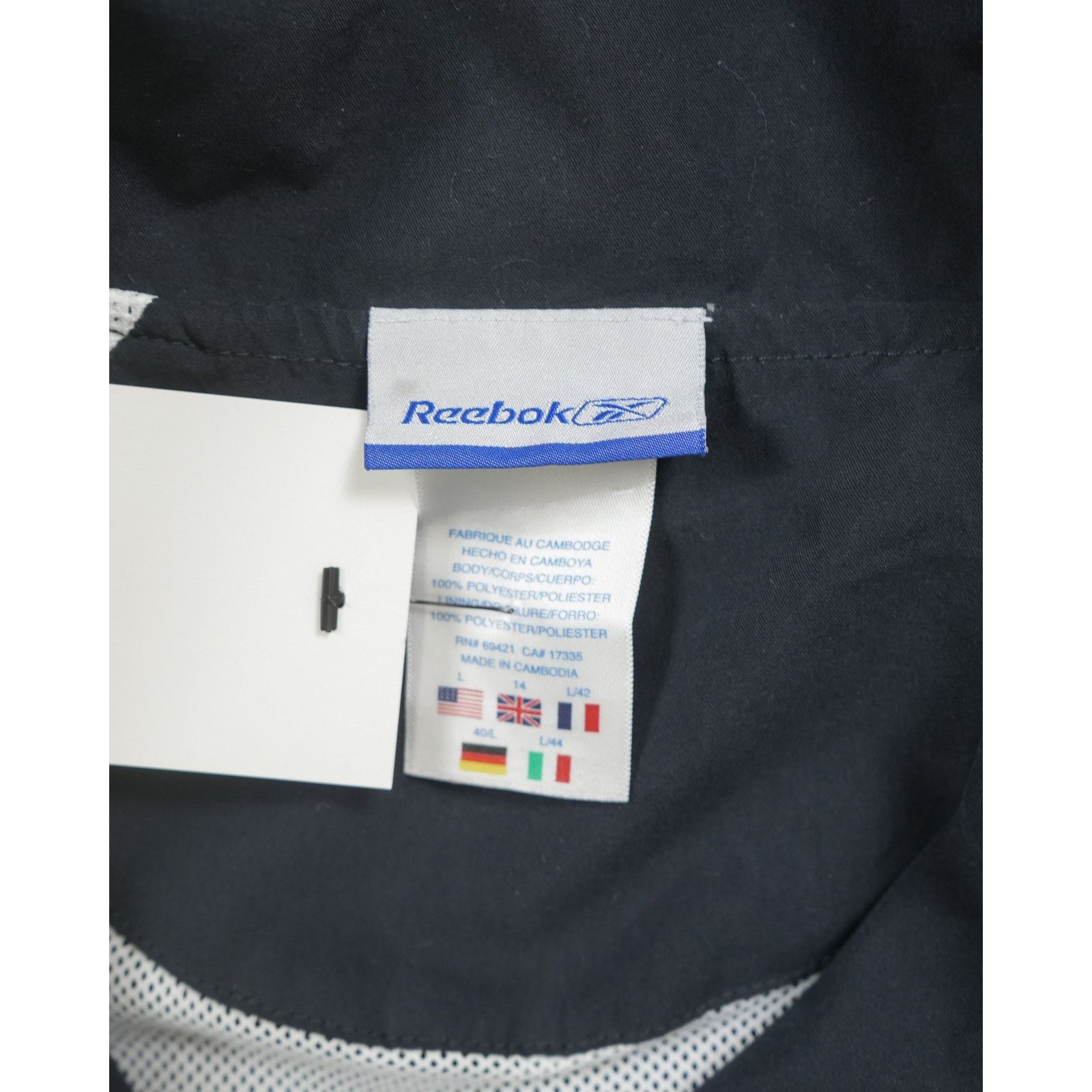 Reebok Vintage 00s Reebok Black Windbreaker - Women's Medium Size M / US 6-8 / IT 42-44 - 3 Thumbnail