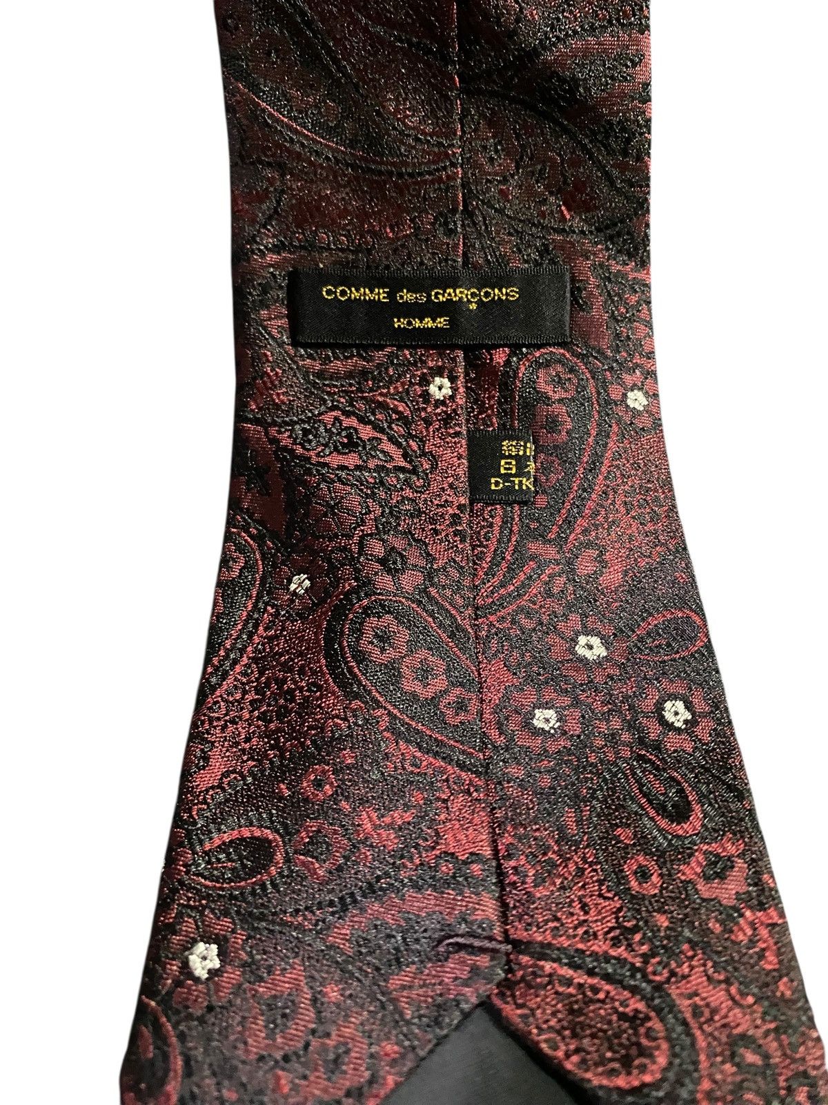 Comme des Garcons Homme Vintage comme des garcons homme silk paisley jacquard tie Size ONE SIZE - 2 Thumbnail