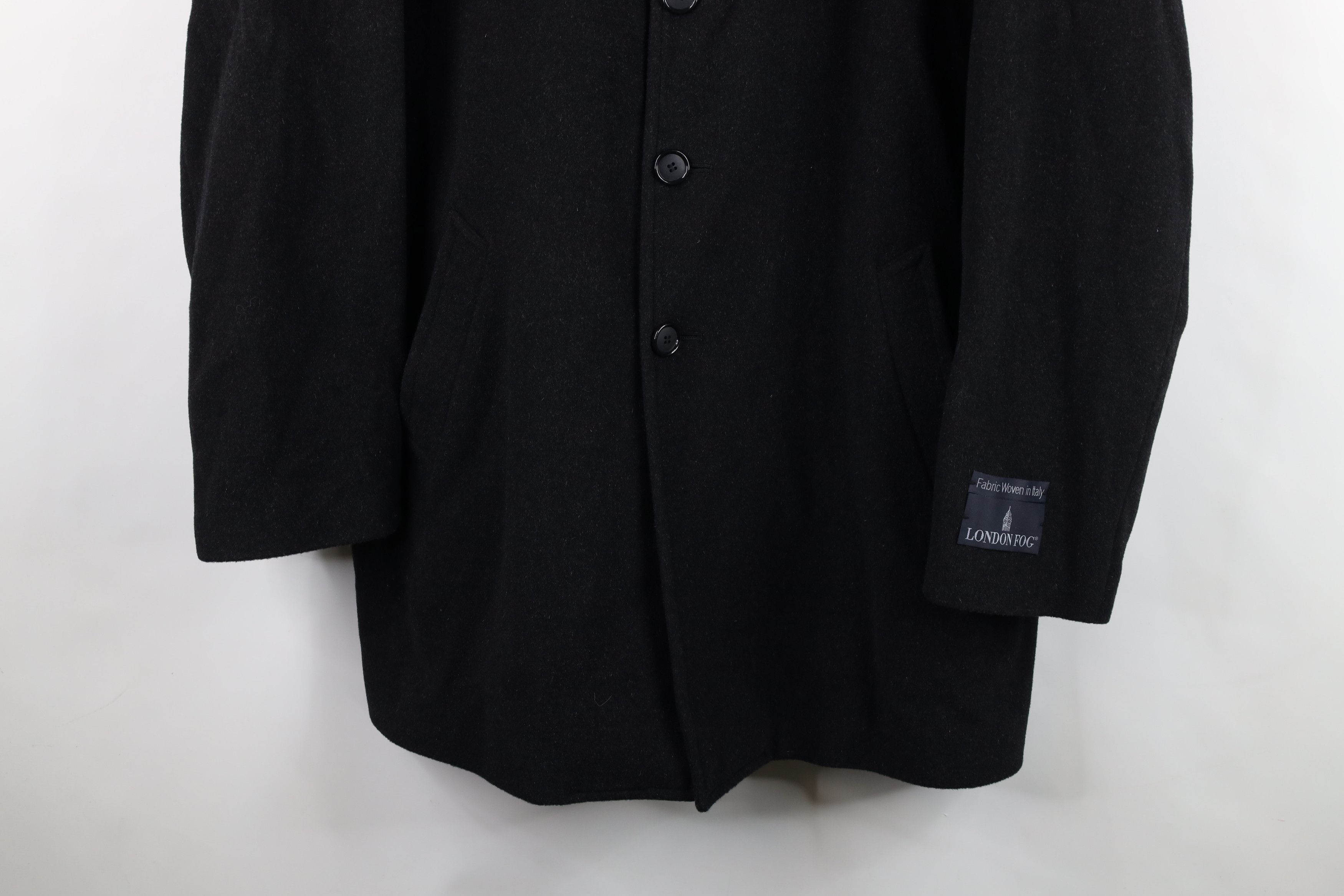 Vintage Vintage 90s Streetwear Button Collared Overcoat Jacket Gray Size US XXL / EU 58 / 5 - 3 Thumbnail