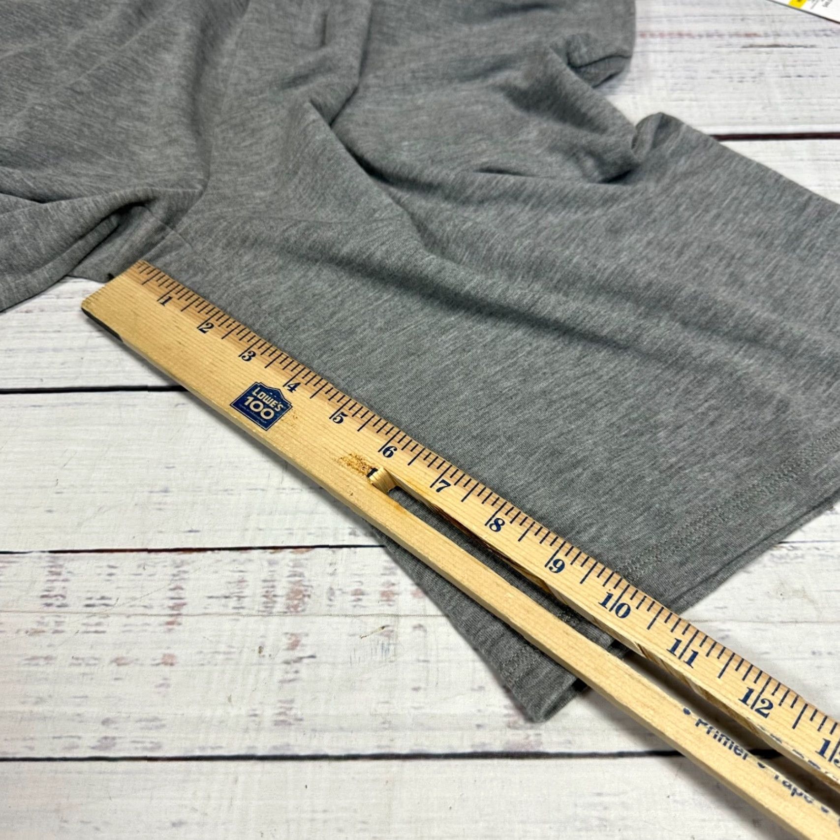 Vintage Hue Sweat Shorts Mens Medium Gray Heather Elastic Waist Pockets New Size US 31 - 4 Thumbnail