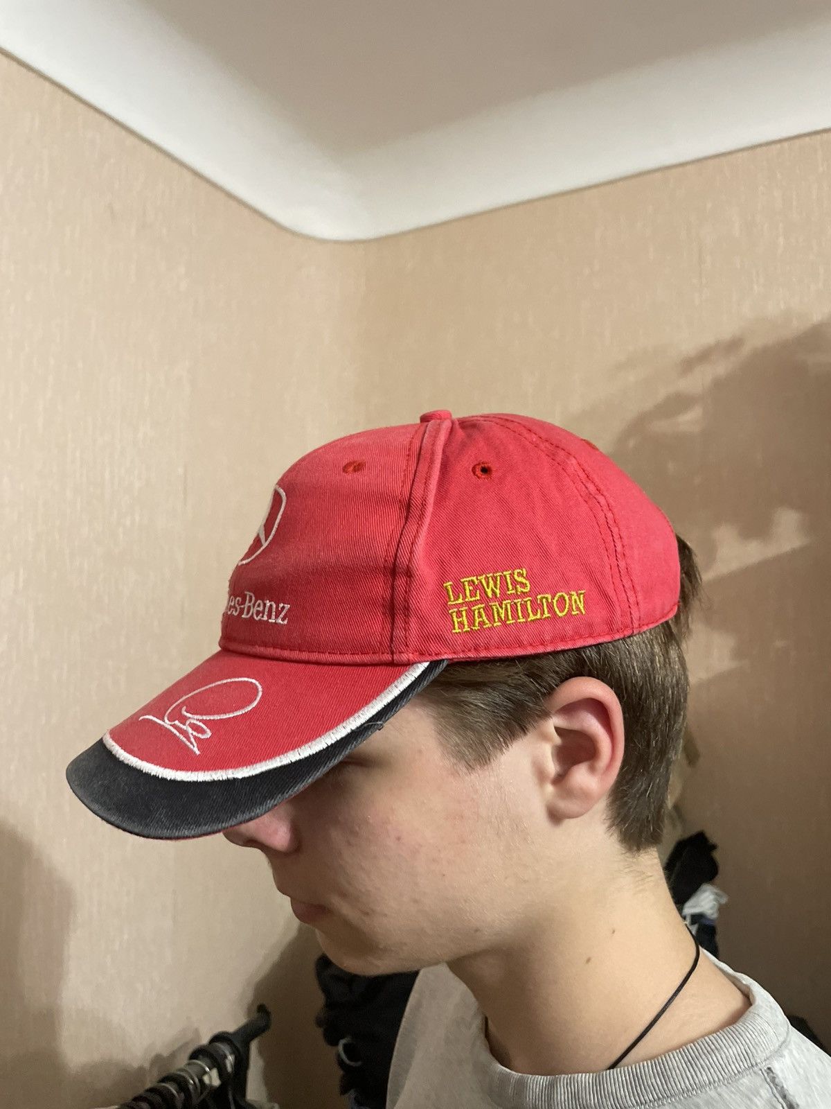 Formula 1 × Mercedes-Benz × Puma Vintage Mercedes Benz AMG Petronas Lewis Hamilton Racing Cap Size ONE SIZE - 3 Thumbnail