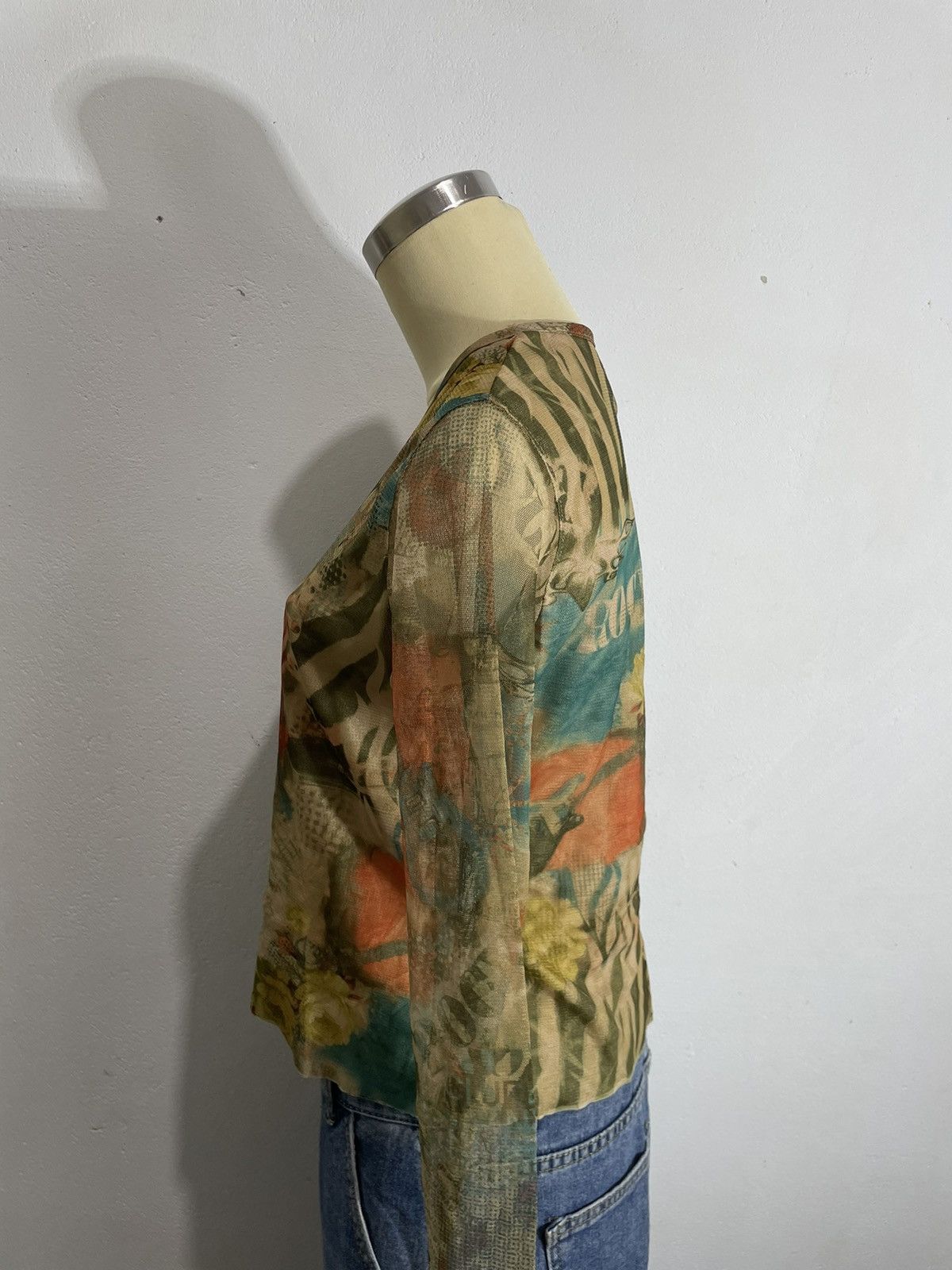 Hysteric Glamour Flames Rock transprent meshtop Jean Paul Gaultier Style Size S / US 4 / IT 40 - 16 Thumbnail