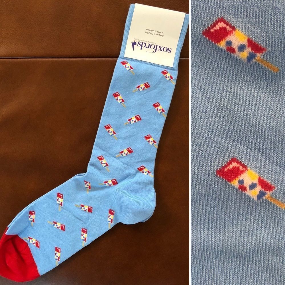 Other Soxfords Socks Pops! Popscicles Novelty Socks M 8-12 NEW Size ONE SIZE - 1 Thumbnail