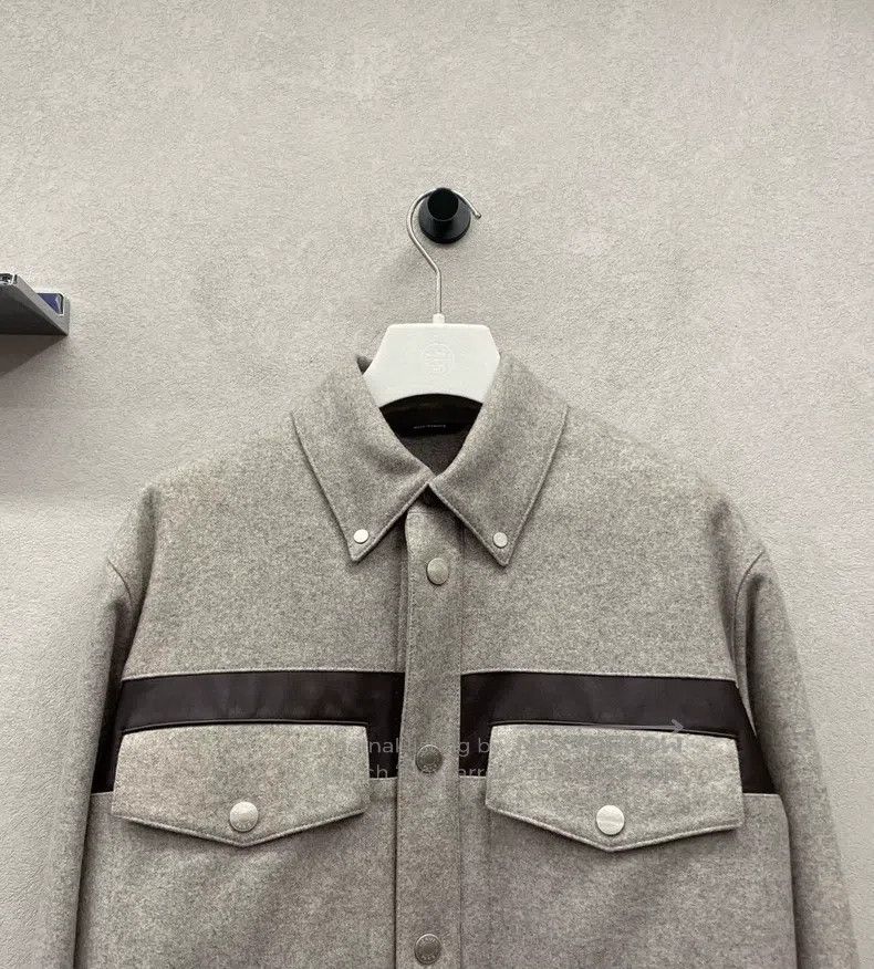 Hermes Hermes Gray wool sweater jacket Size US S / EU 44-46 / 1 - 4 Thumbnail