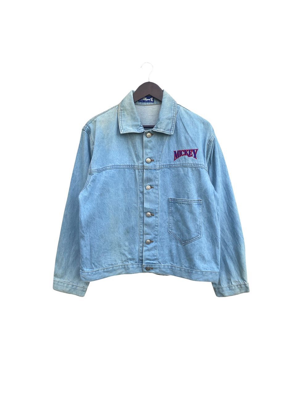 Disney Vintage Mickey Disney Denim Jacket Size US M / EU 48-50 / 2 - 2 Thumbnail