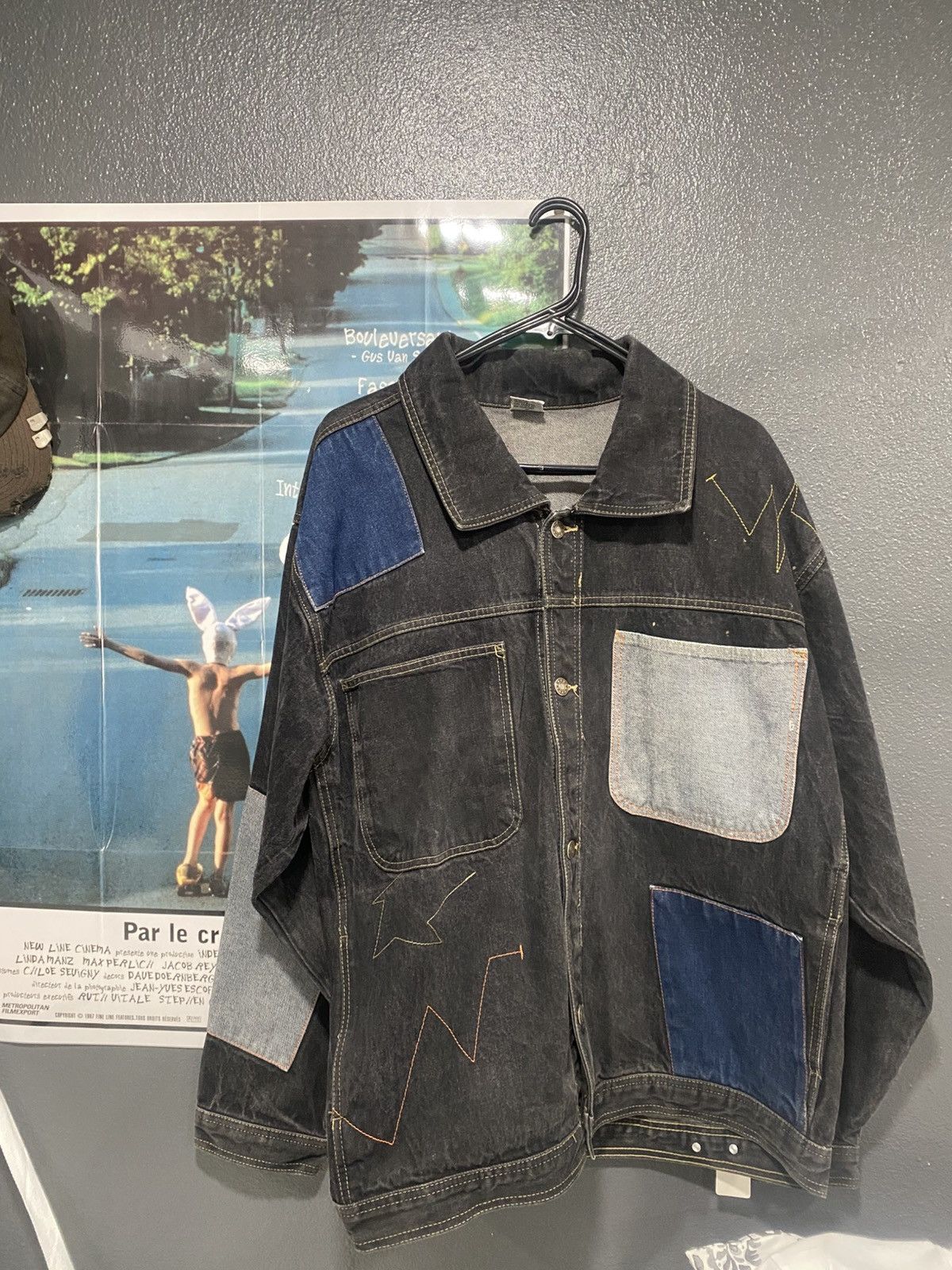Dr. Denim × Vintage Dr. Jeans Patchwork Denim Jacket Size US XL / EU 56 / 4 - 1 Thumbnail