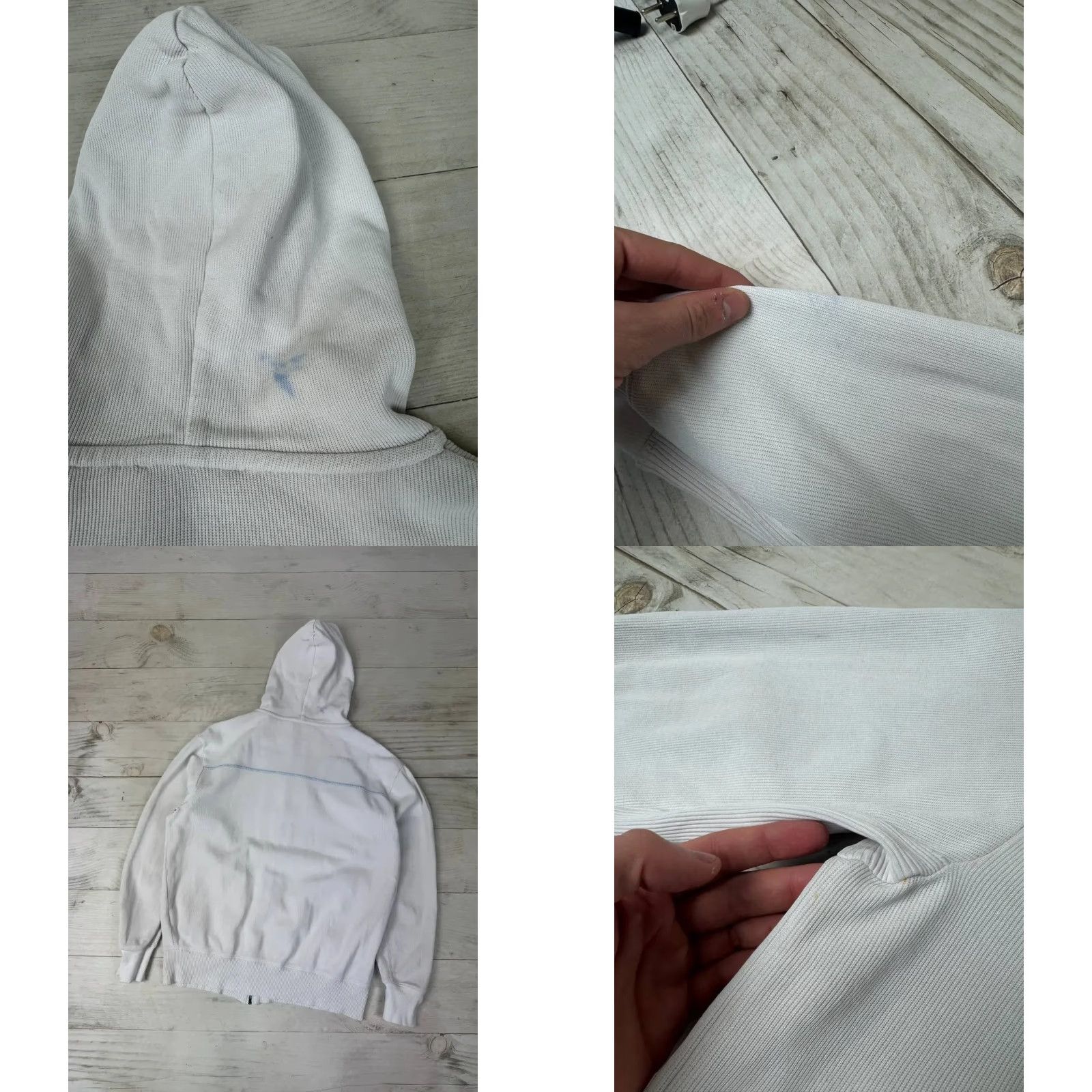 Yves Saint Laurent YSL Zip Up Hoodie Men SZ S White Shirt Hoodie Logo Size US S / EU 44-46 / 1 - 9 Thumbnail