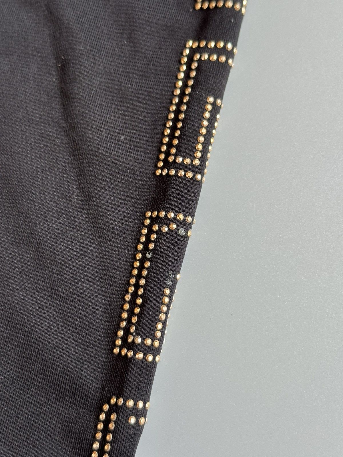H&M × Versace USED Versace For H&M Black Embellished Leggings EUR 36 US 6 Size 28" / US 6 / IT 42 - 6 Thumbnail