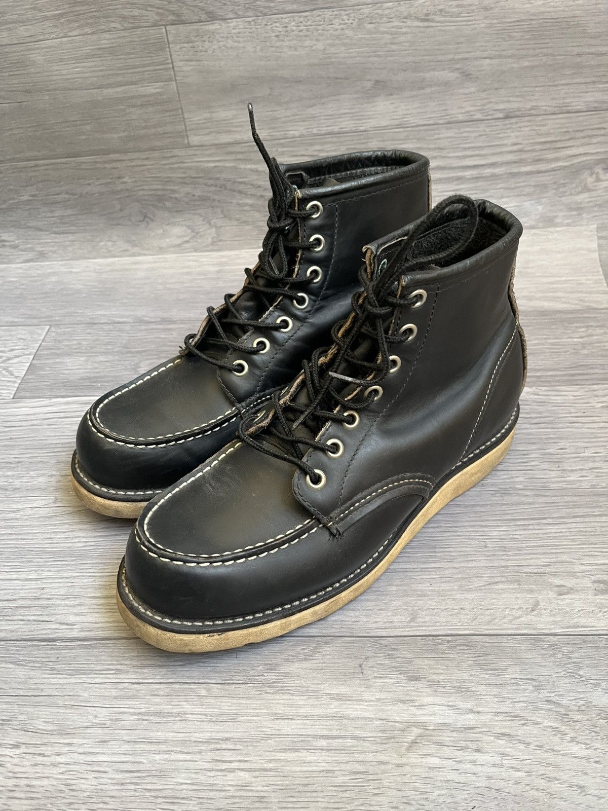 Engineered Garments × Red Wing Redwing x Irish setter black leather moc-toe boots, Nigo sz Size US 7 / EU 40 - 5 Thumbnail