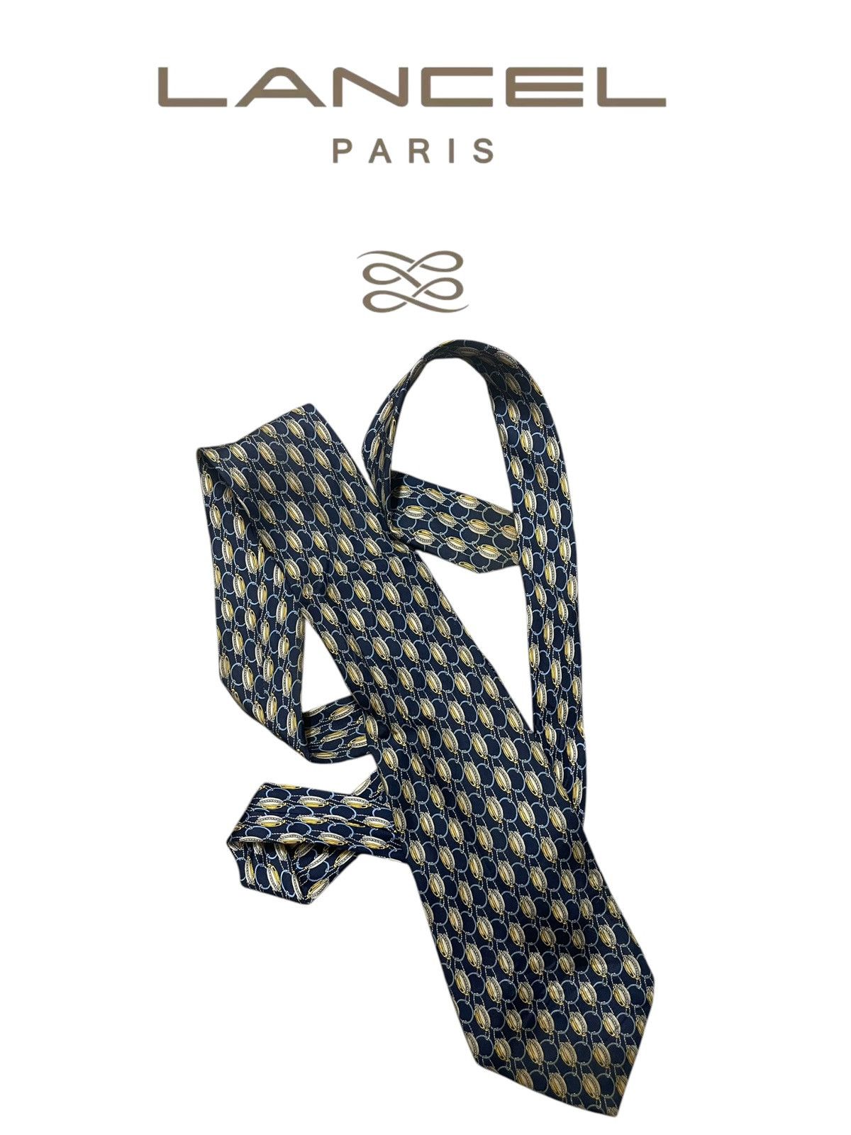 Lancel Lancel Man Necktie Made in France 100% Silk Size ONE SIZE - 1 Thumbnail