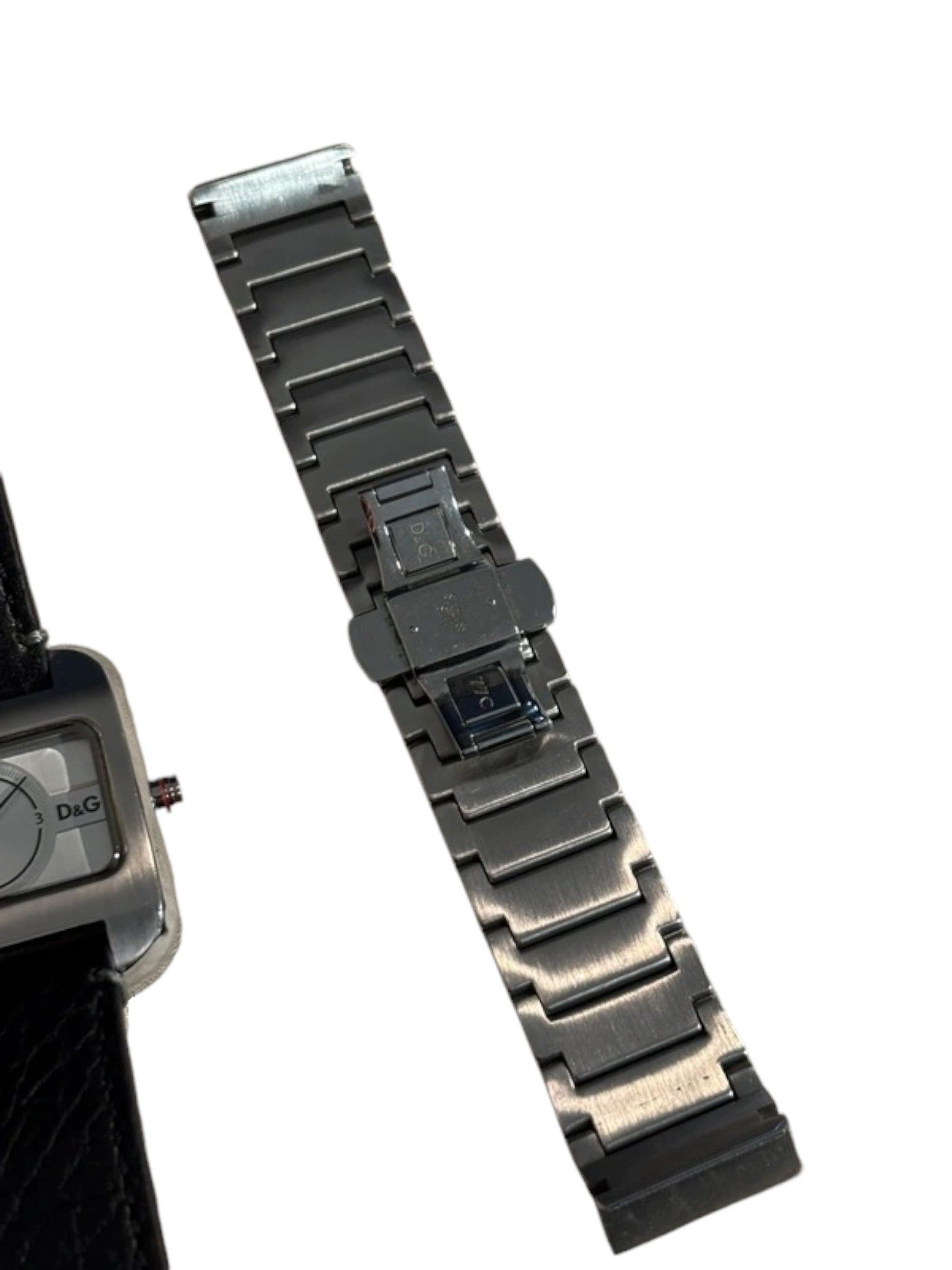 Dolce & Gabbana D&G Time Square Dial Watch + Extra Stainless Steel Bracelet Size ONE SIZE - 5 Thumbnail