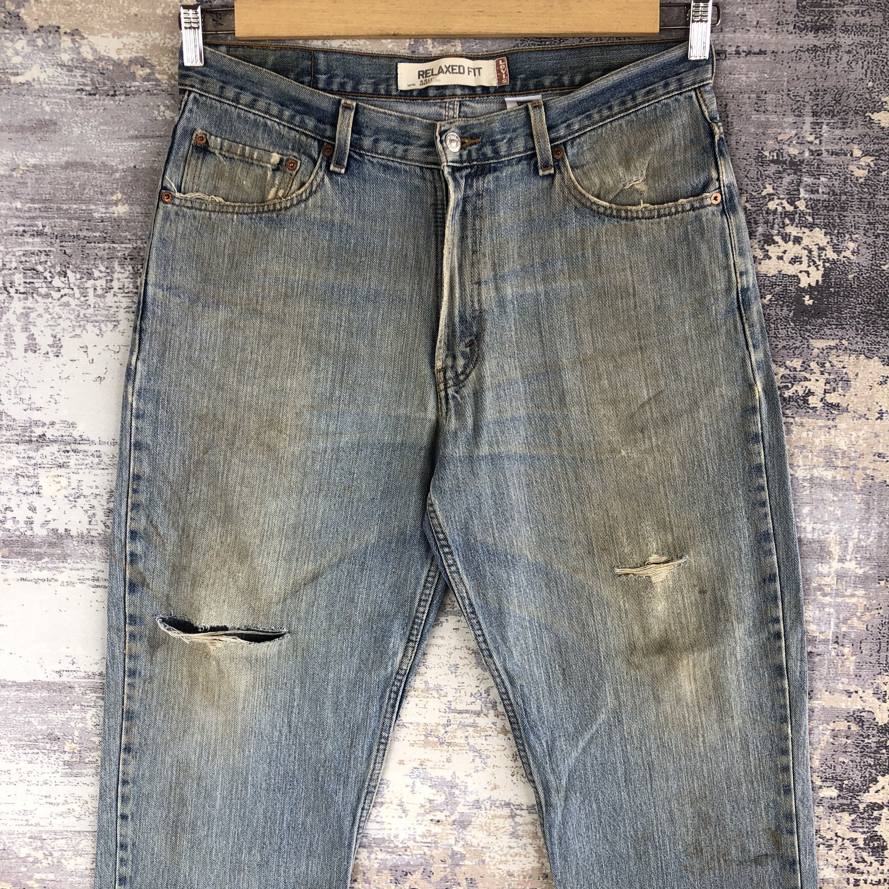 Levi's Vintage Levis 560 Distressed Dirty Jeans Levis Rusty Denim Size US 34 / EU 50 - 3 Thumbnail