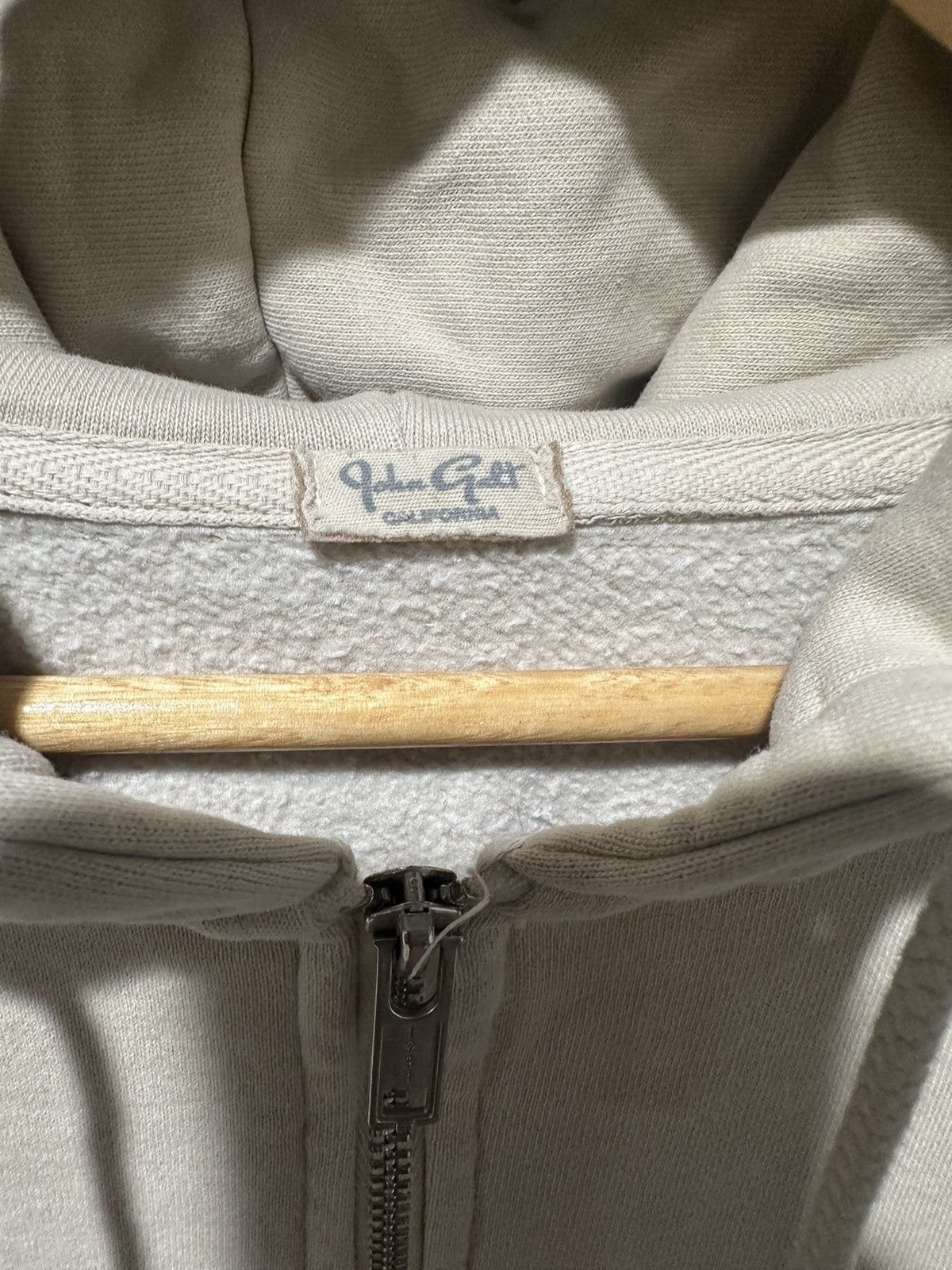 Vintage california blank cream zip up hoodie Size US L / EU 52-54 / 3 - 3 Thumbnail