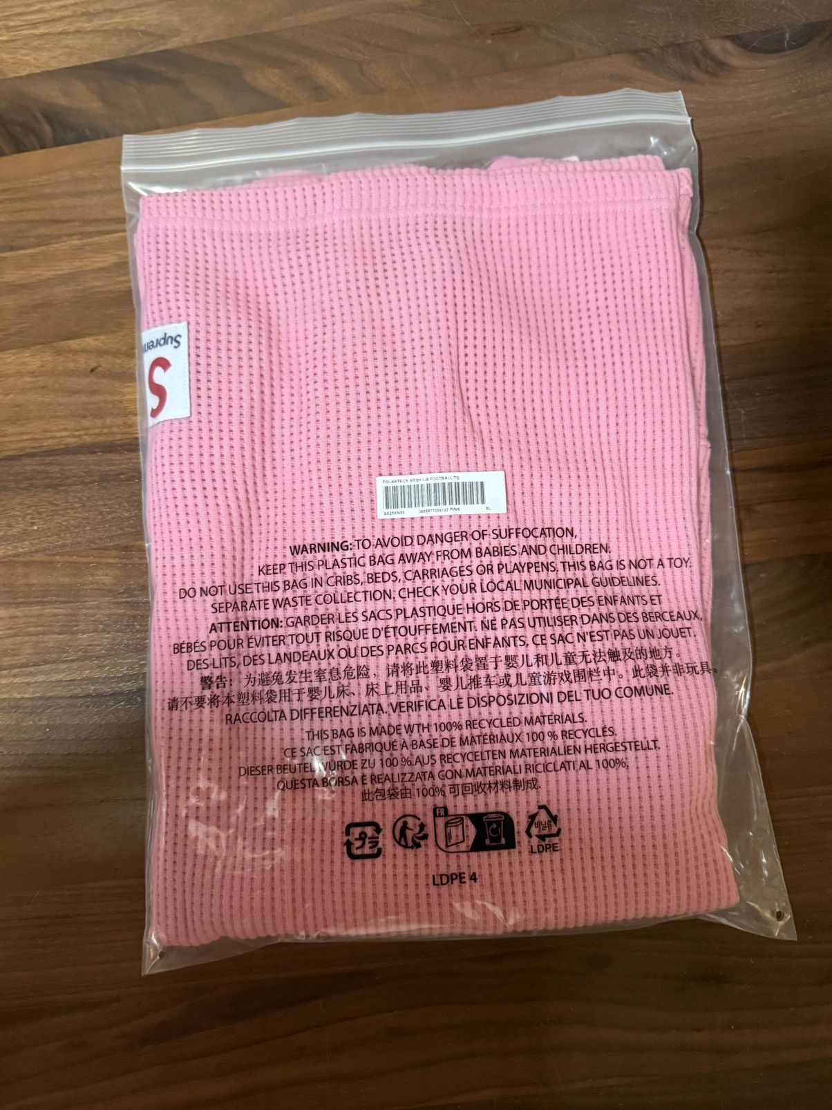 Supreme Supreme POLARTEC MESH L/S FOOTBALL TOP Pink SS25 Size XL Size US XL / EU 56 / 4 - 4 Thumbnail