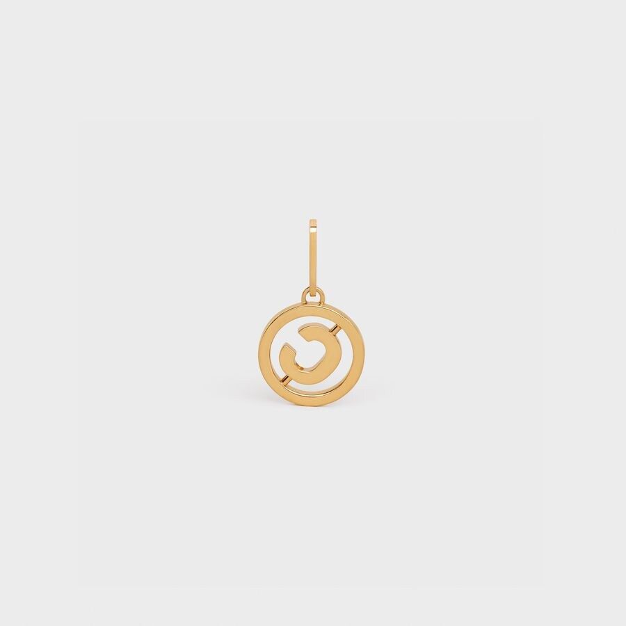 Celine o1loc1c1124 Size:OS / Separables Swivel C Pendant in Golden Size ONE SIZE - 4 Thumbnail