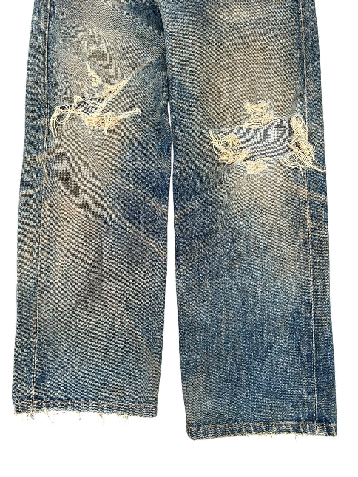 Kapital VINTAGE EDWIN 505X SELVEDGE RUSTY DISTRESSED DENIM JEANS Size US 32 / EU 48 - 11 Thumbnail