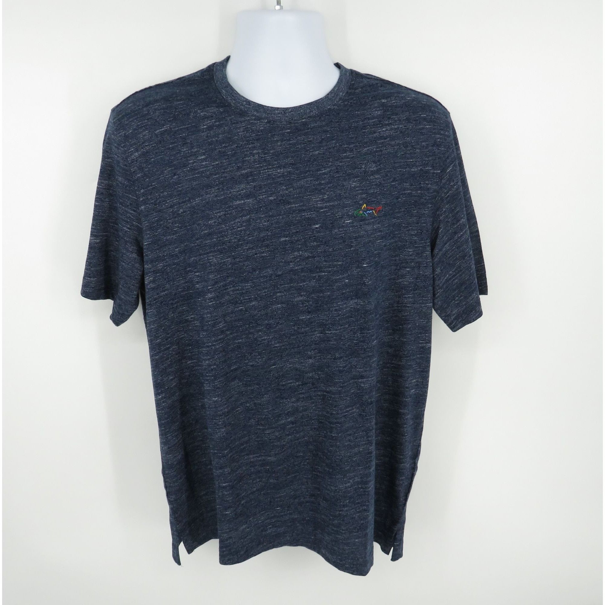 Greg Norman Greg Norman Medium Heathered Navy Blue Short Sleeve T-Shirt Size US M / EU 48-50 / 2 - 1 Thumbnail