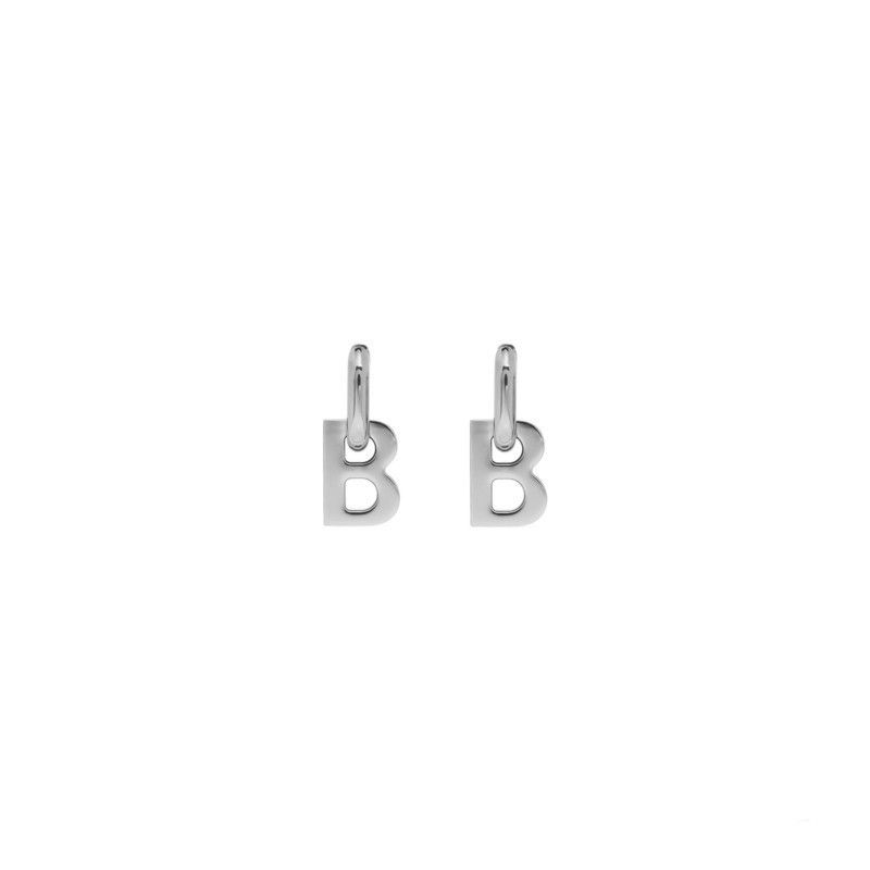 Balenciaga o1mt1gz1224 Size: OS / B Chain XS Earrings in Silver Size ONE SIZE - 1 Thumbnail