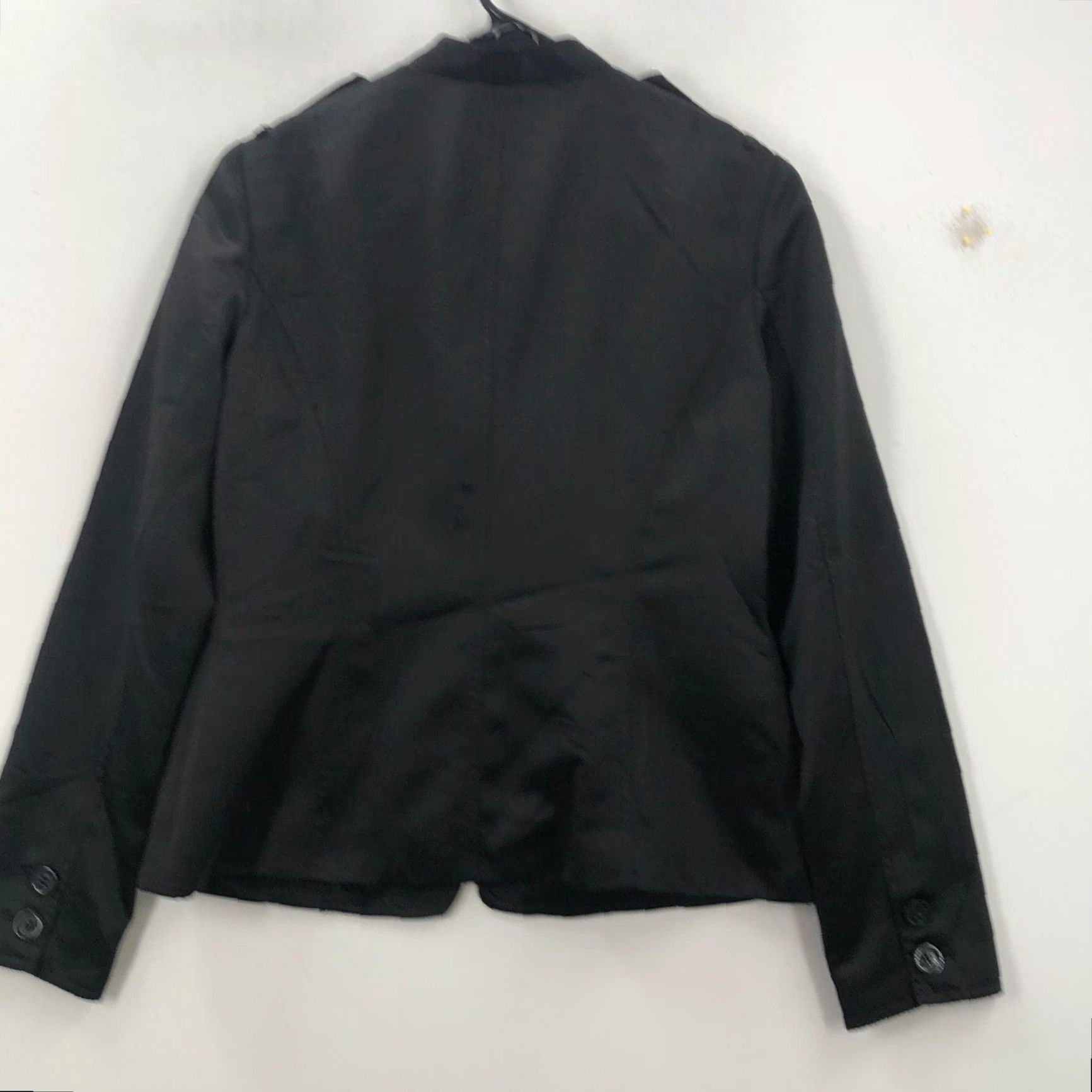 Michael Kors Michael Kors Womens Black Front Pockets Button Up Jacket Size Small Size S / US 4 / IT 40 - 2 Thumbnail