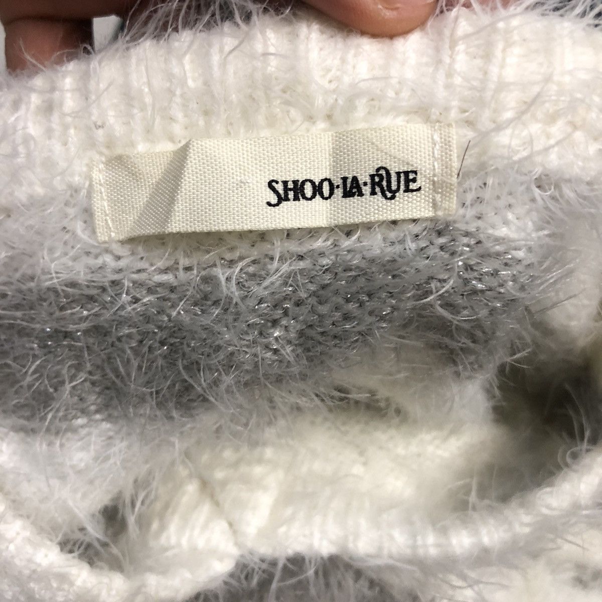 Homespun Knitwear Vintage Shoo La Rue Crewneck Mohair Striped Knitwear Sweater Size S / US 4 / IT 40 - 12 Thumbnail