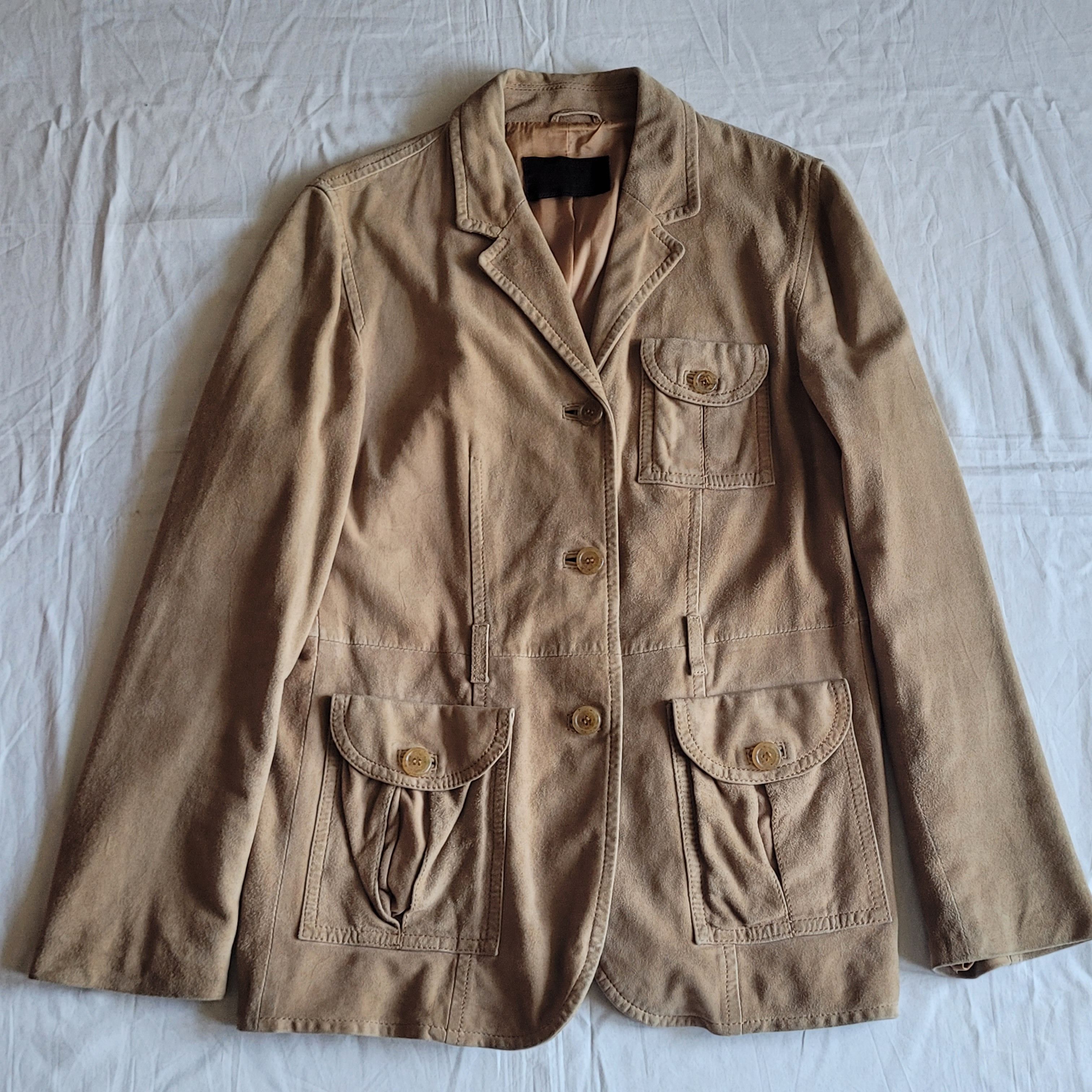 Prada Prada mainline suede chamois leather jacket Size M / US 6-8 / IT 42-44 - 4 Thumbnail