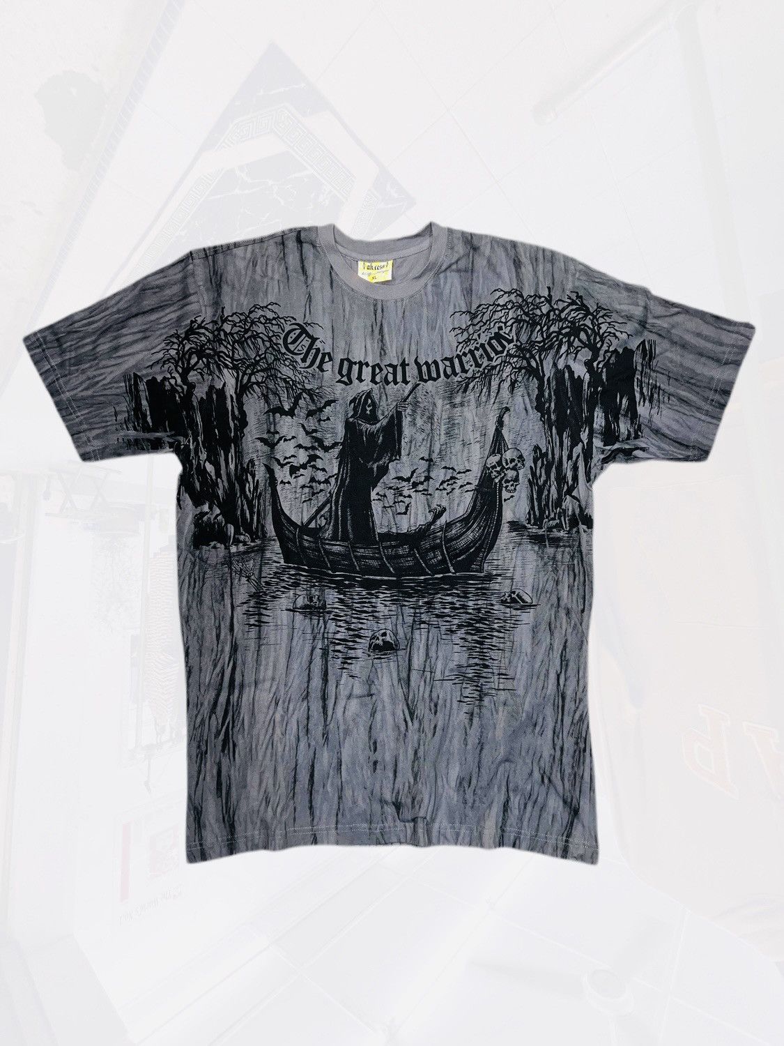 Affliction × Tapout Rare Y2K Skull Cross The Great Warrior Tee Affliction Style Size US XL / EU 56 / 4 - 1 Thumbnail