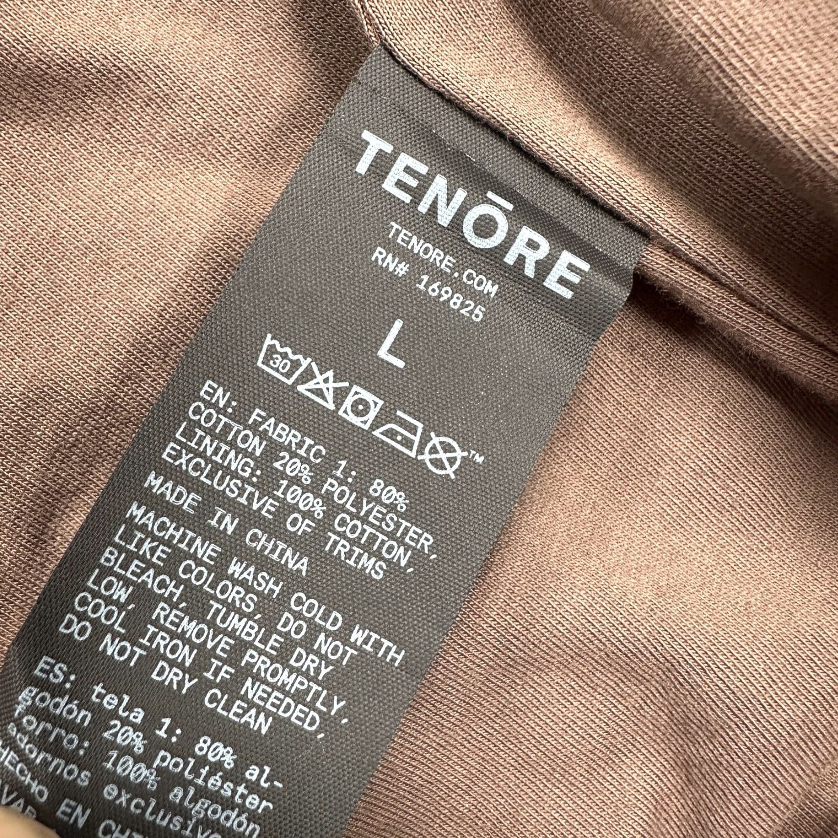 Velour Tenore Jacket Mens Large Brown Velour Full Zip Black Stripe Retro Track Suit Top Size 42R - 3 Thumbnail