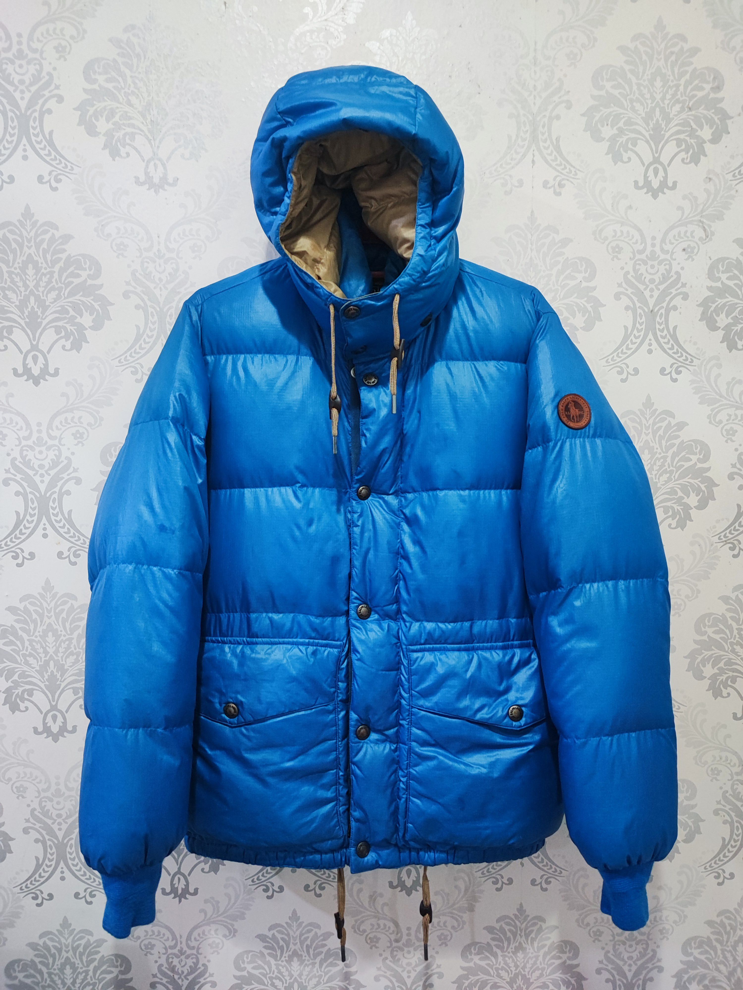 Polo Ralph Lauren RRL Ralph Lauren Vintage Vintage Polo Ralph Lauren Glossy Blue Down Puffer Jacket Grailed