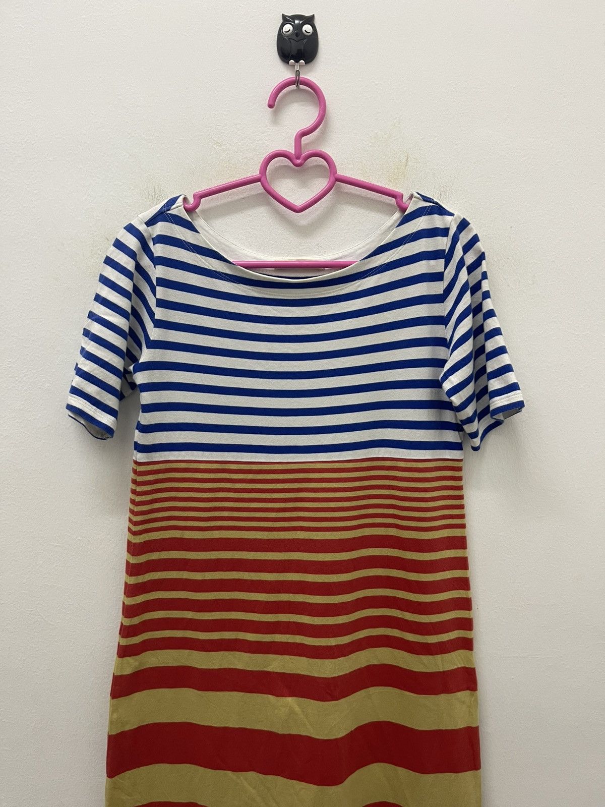 Marni × Uniqlo Rare MARNI X UNIQLO Striped Short Sleeve Dress Size S / US 4 / IT 40 - 2 Thumbnail