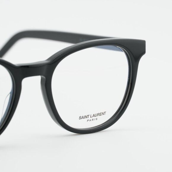 Saint Laurent Paris Saint Laurent SL M111 001 Round Eyeglasses Black 52mm Frame Size ONE SIZE - 4 Thumbnail