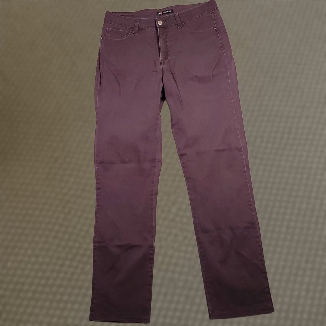 Lee VINTAGE Y2K Lee Brown Jeans Straight LegClassic Fit Women's 34X33 Size 24" / US 00 / IT 34 - 1 Thumbnail