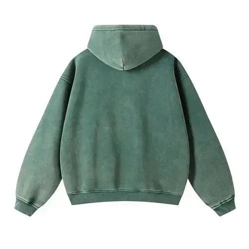 Japanese Brand × Vintage Washed Distressed Loose Zipper Hoodie Sweatshirt y2k Size US L / EU 52-54 / 3 - 3 Thumbnail