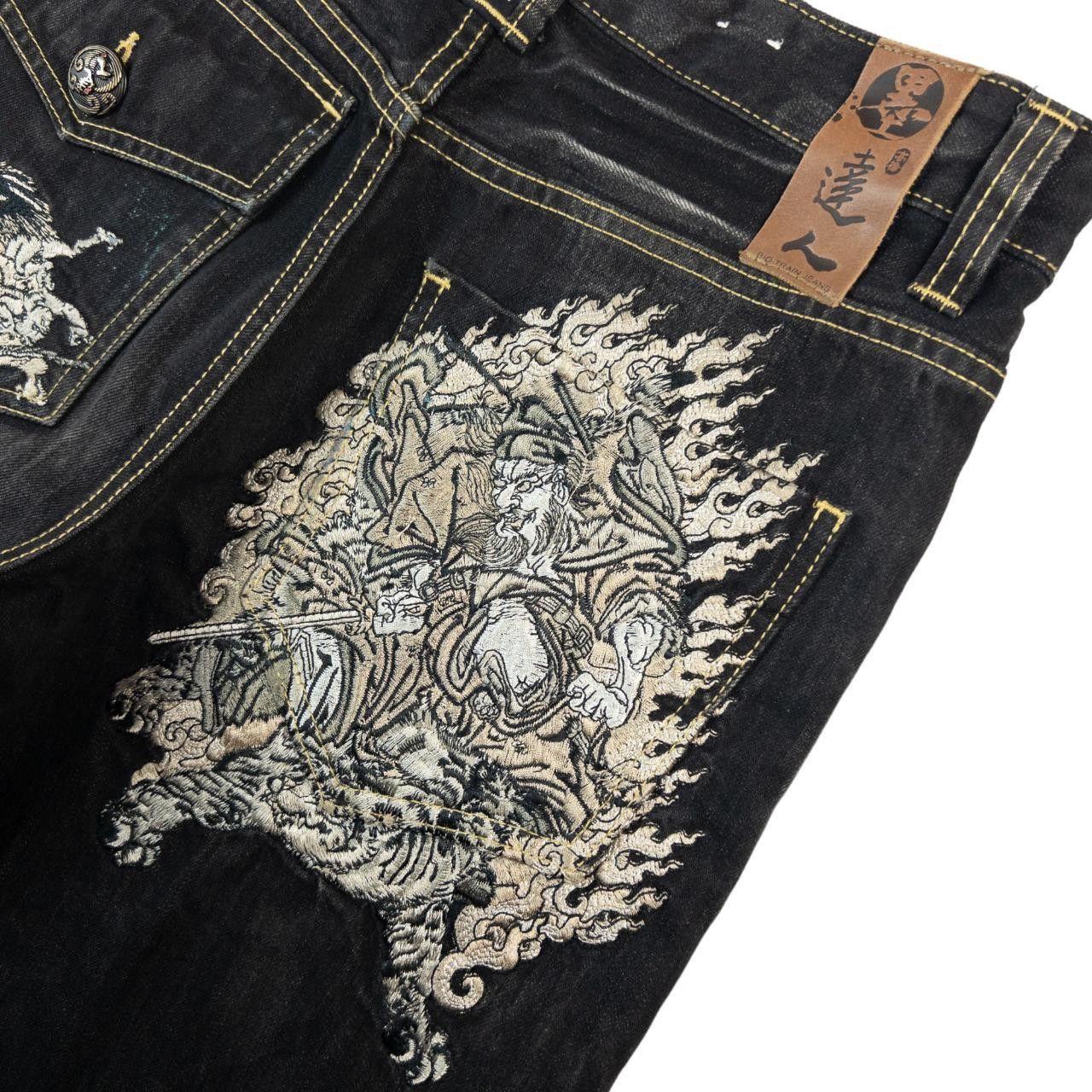 Other Vintage Big Train Embroidered Japanese Denim Jeans W30 Size US 30 / EU 46 - 8 Thumbnail